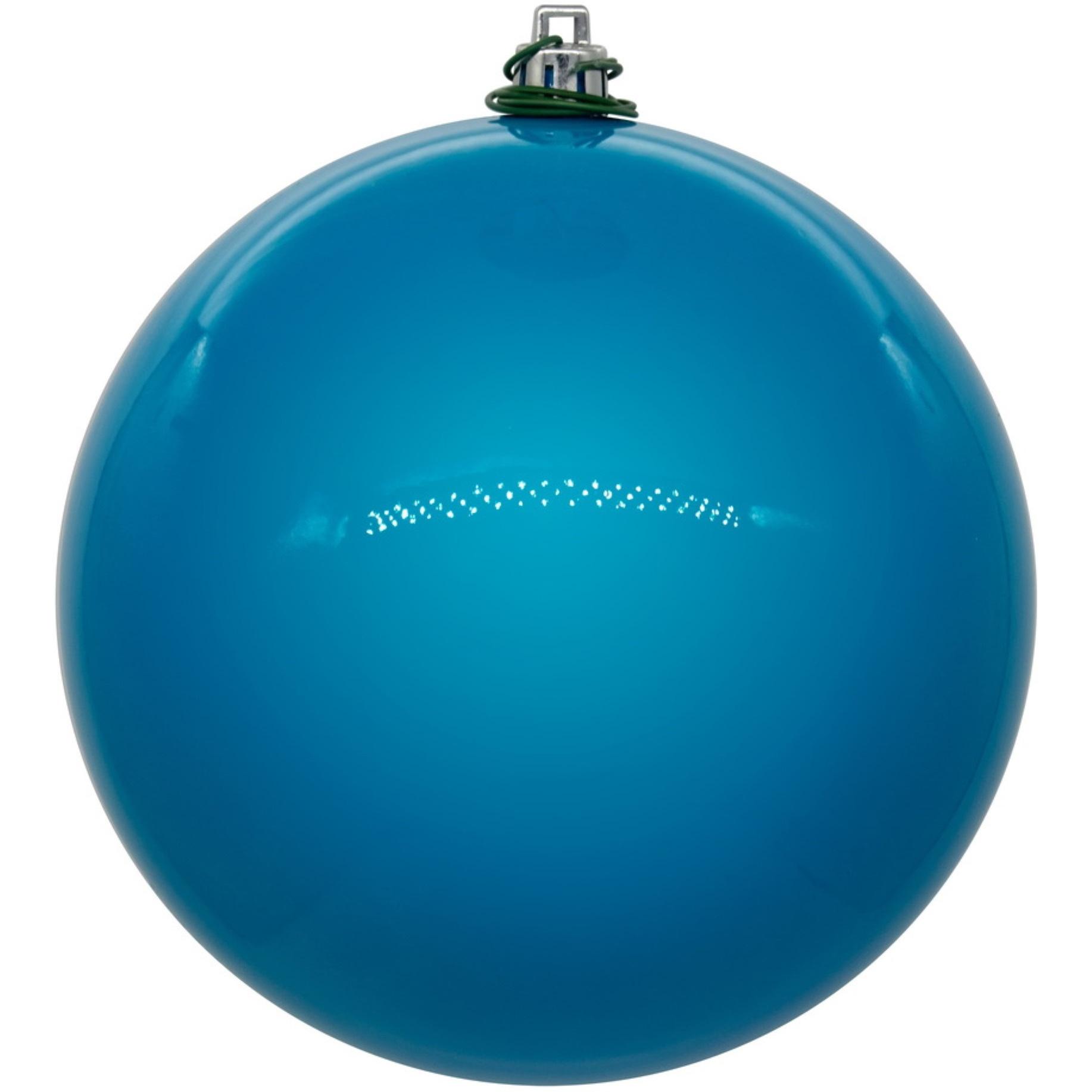 Vickerman 10" Turquoise Pearl UV Drilled Ball Ornament 1 per bag.