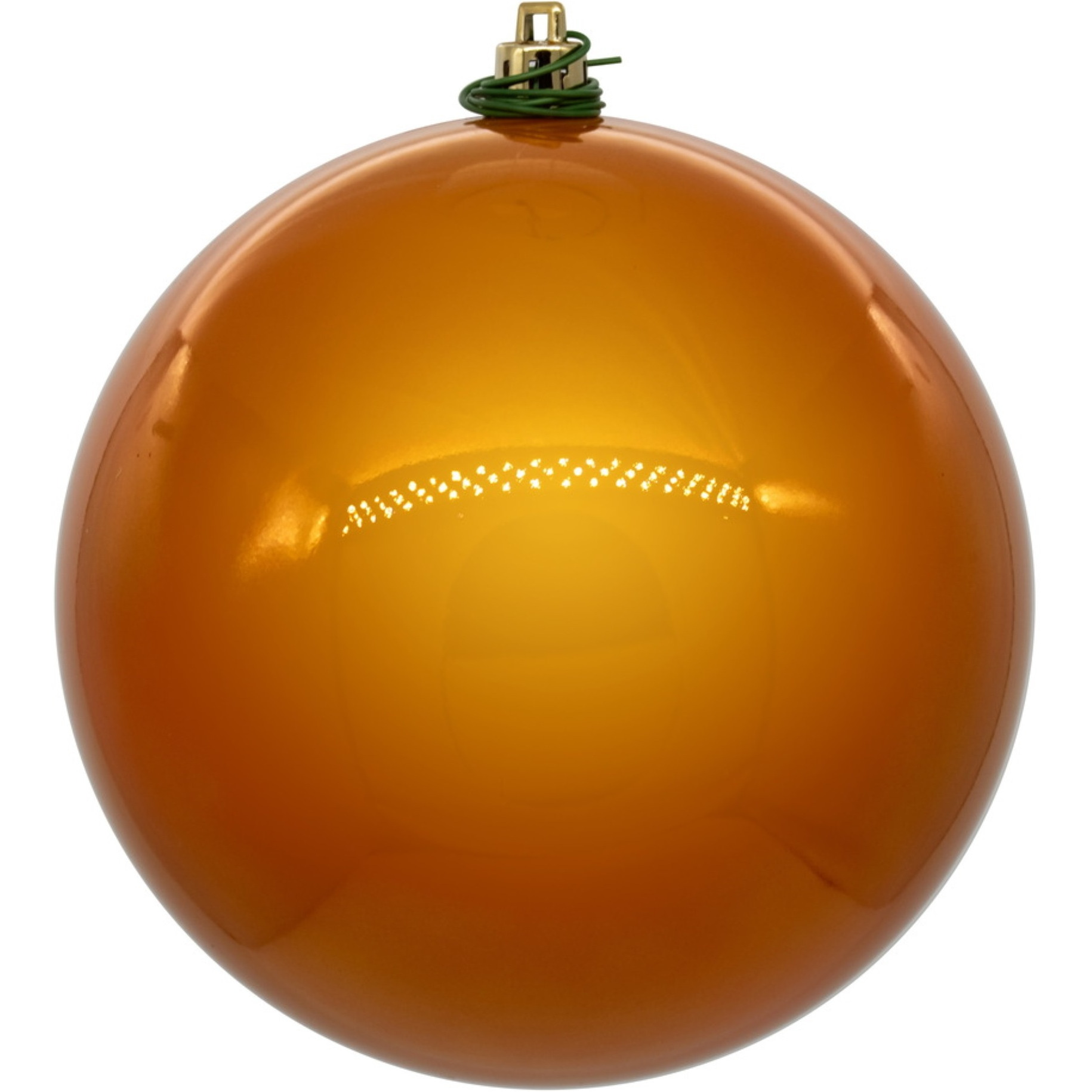 Vickerman 10" Antique Gold Pearl UV Drilled Ball Ornament 1 per bag.