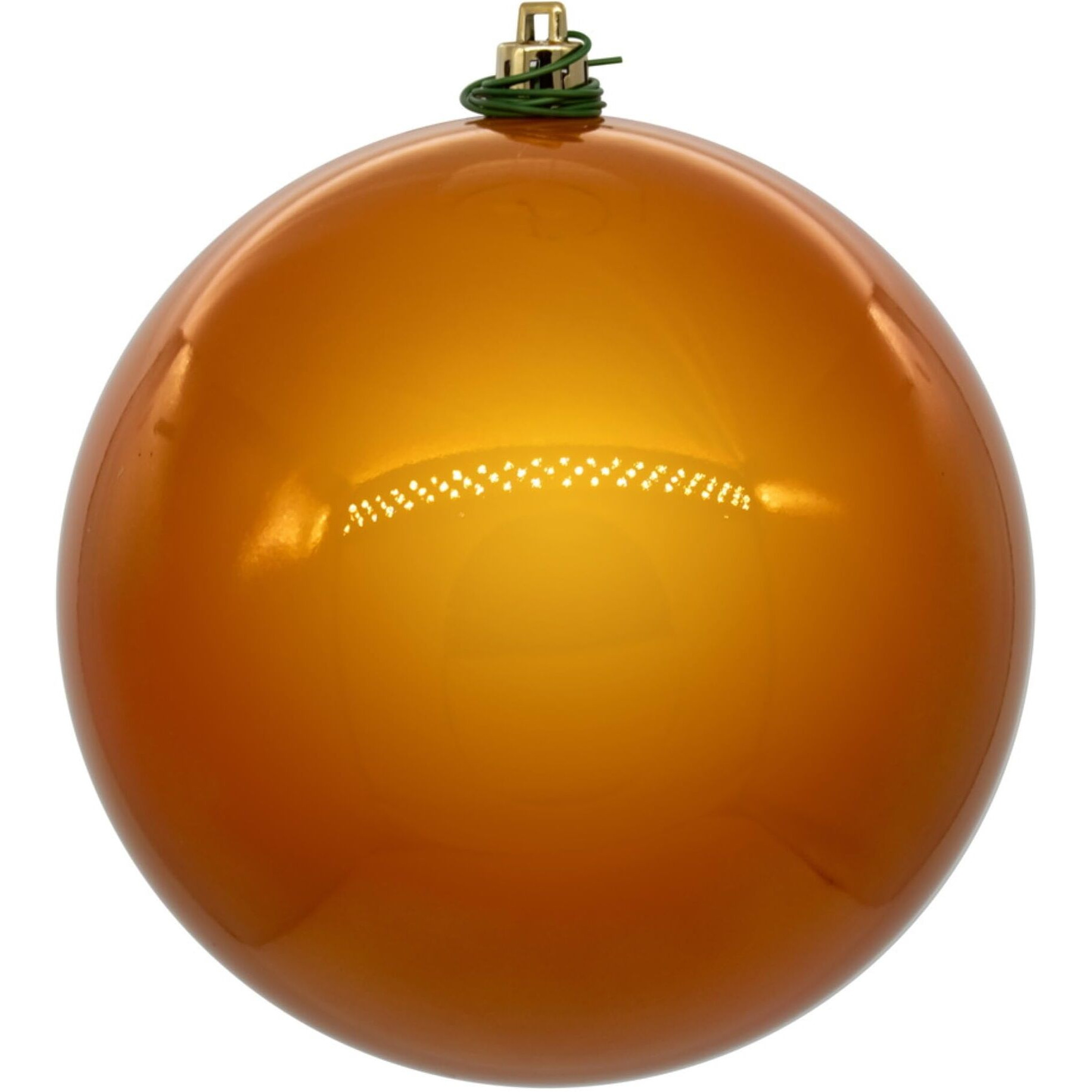 Vickerman 10" Antique Gold Pearl UV Drilled Ball Ornament 1 per bag.