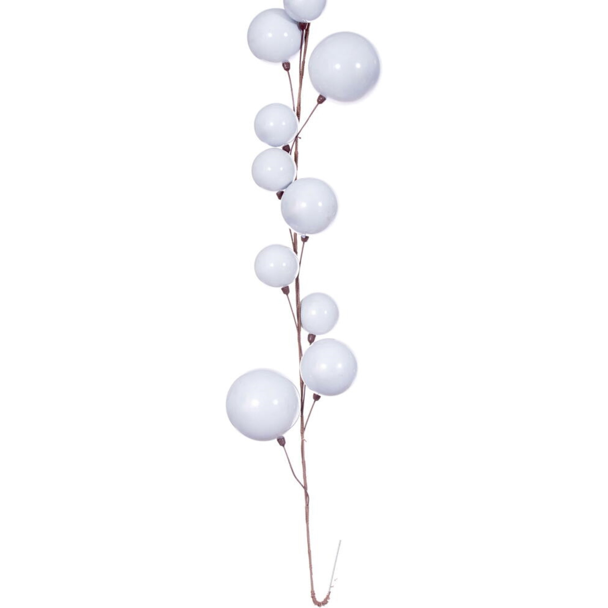 10' Silver Pearl Branch Ball Garland