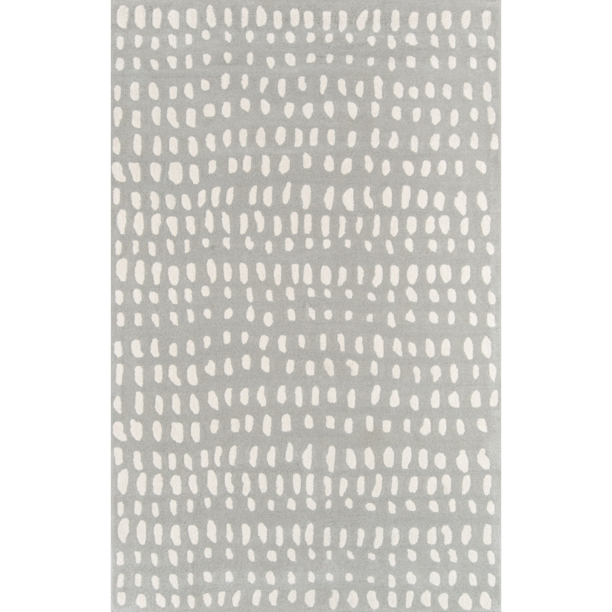 Novogratz Delmar DEL11 Grey Boho Dots 5' X 8'