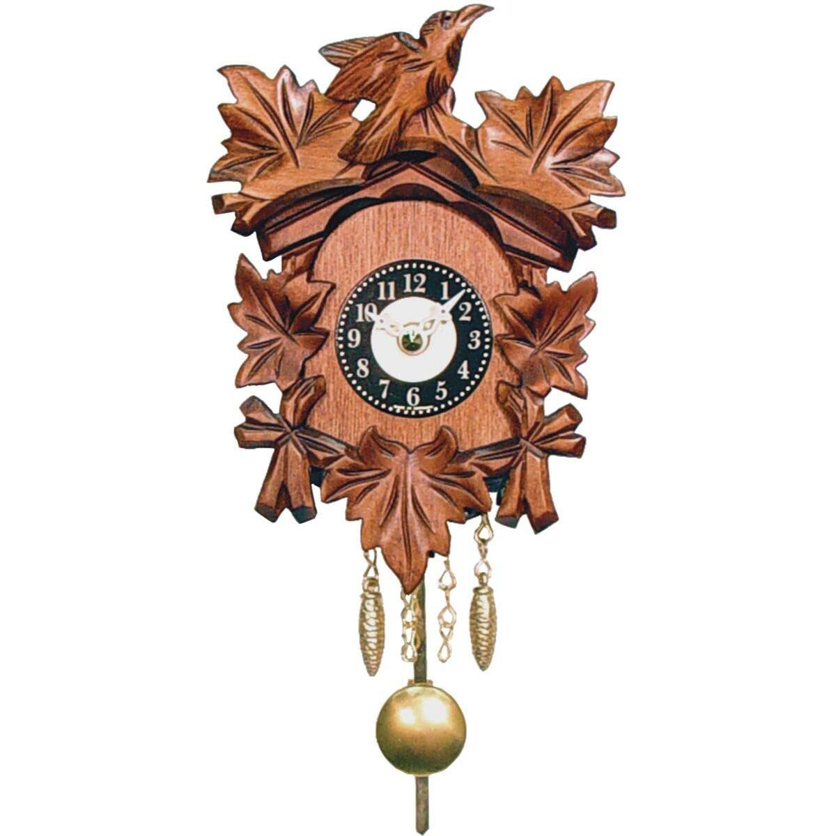 0125-1QP - Engstler Battery-operated Clock - Mini Size with Music/Chimes - 5.5H x 4.25W x 3.25D