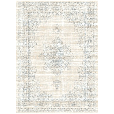 3563-0023-BONE Colosseo Area Rug- Bone - 2 ft. 2 in. x 7 ft. 7 in.