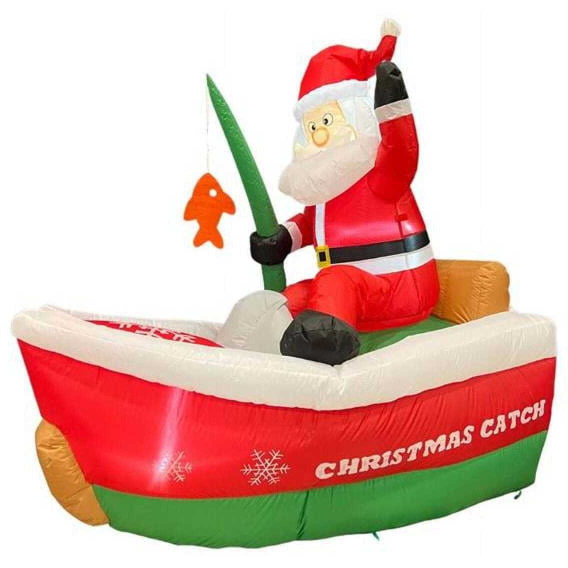 5 ft. Fishing Santa Inflatable