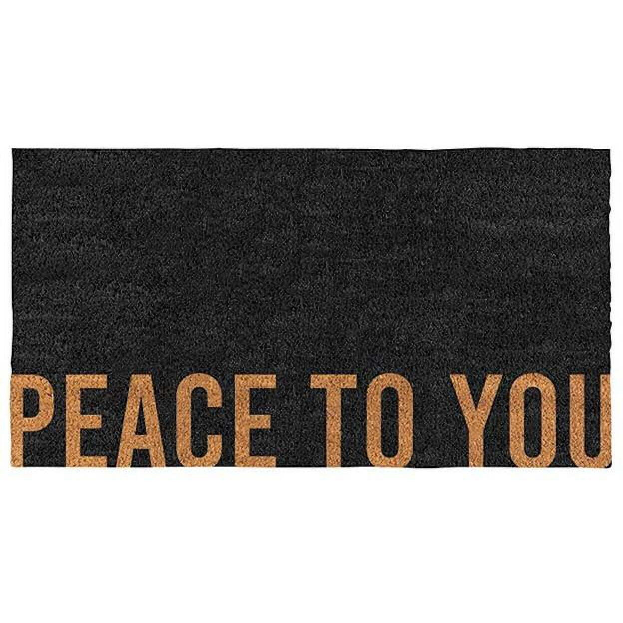 30 x 16 in. Peace to You Coir Doormat