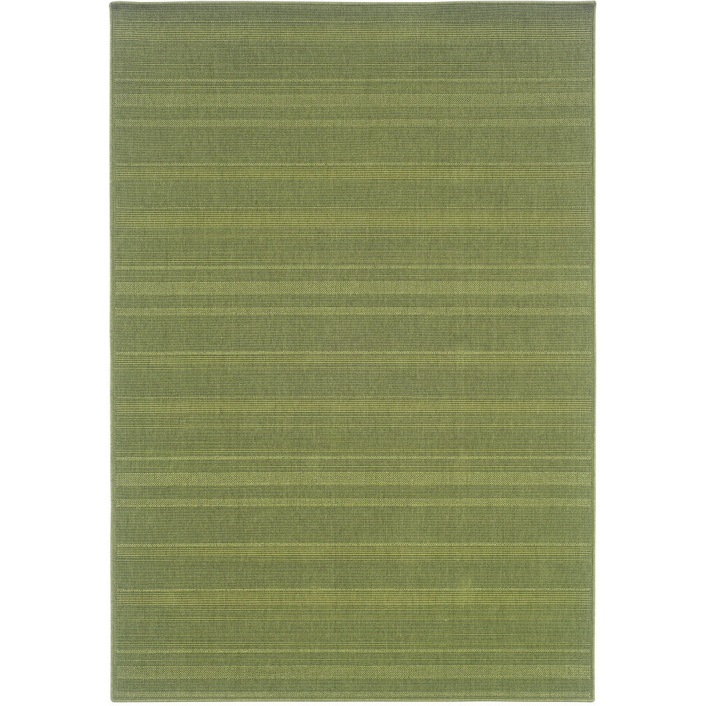 2 x 3 ft. Green Stain Resistant Indoor & Outdoor Rectangle Area Rug - Green - 2 x 3 ft.