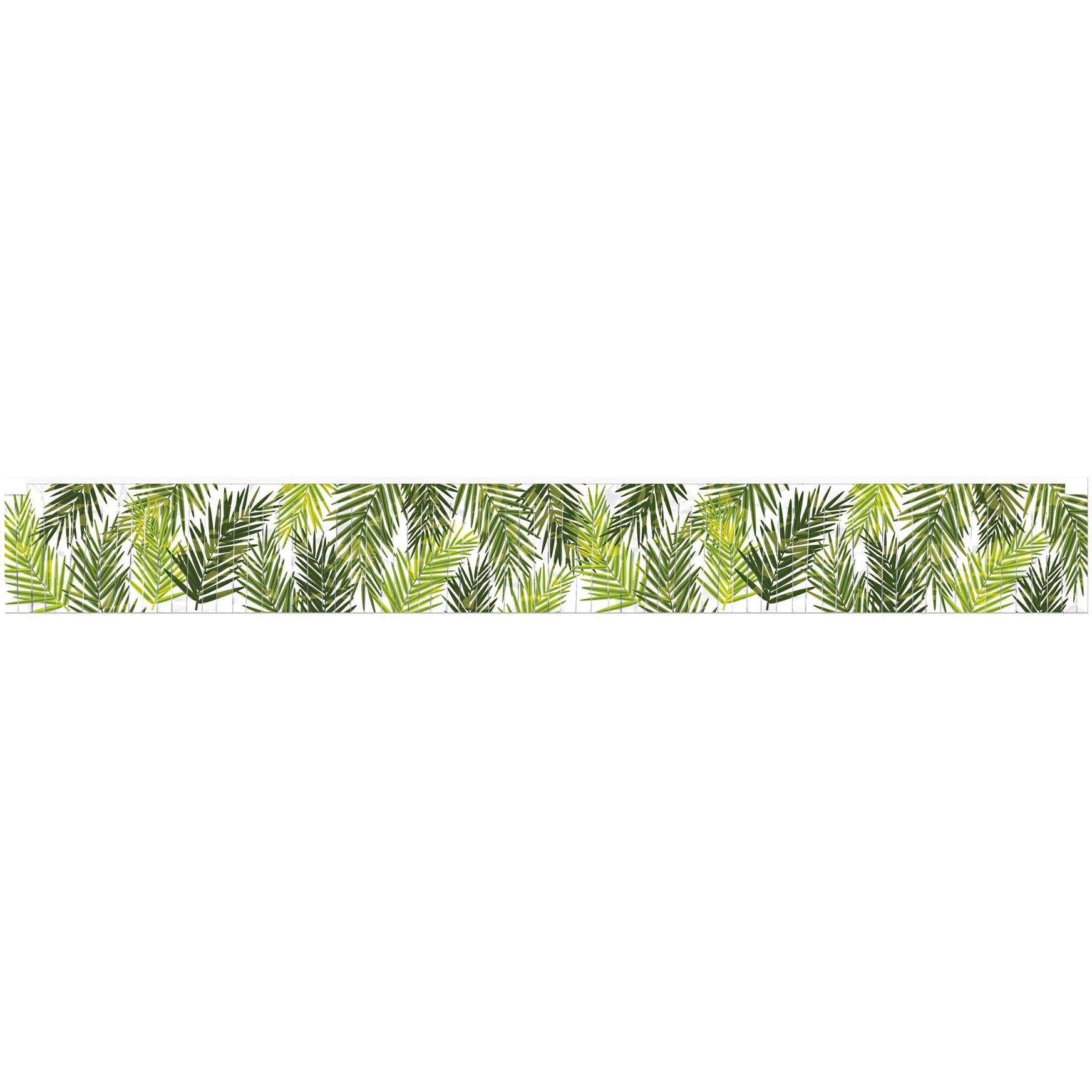 Metallic Palm Leaf Fringe Banner