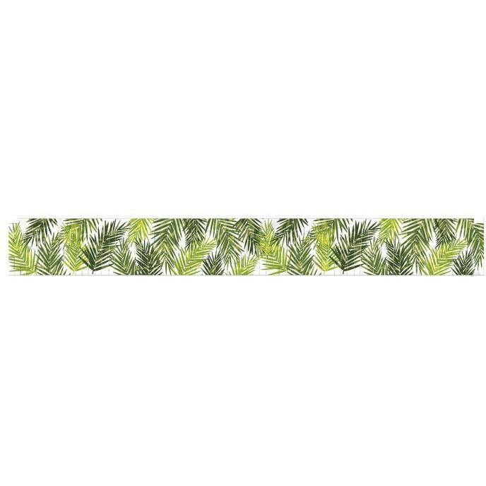 Metallic Palm Leaf Fringe Banner