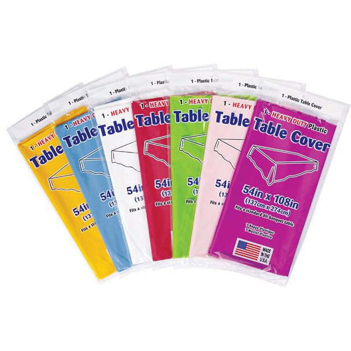 108 x 54 in. Disposable Tablecloth - Pack of 48