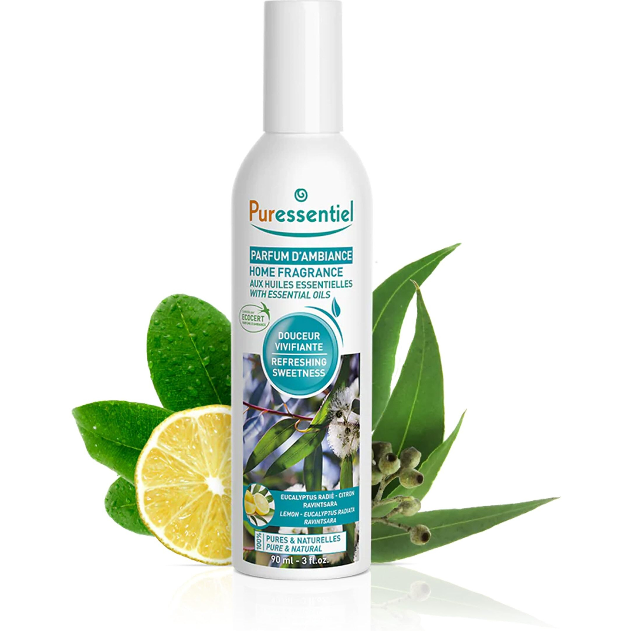 Home Fragrance With Essential Oils - Refreshing sweetness by Puressentiel for Unisex - 3 oz Spray