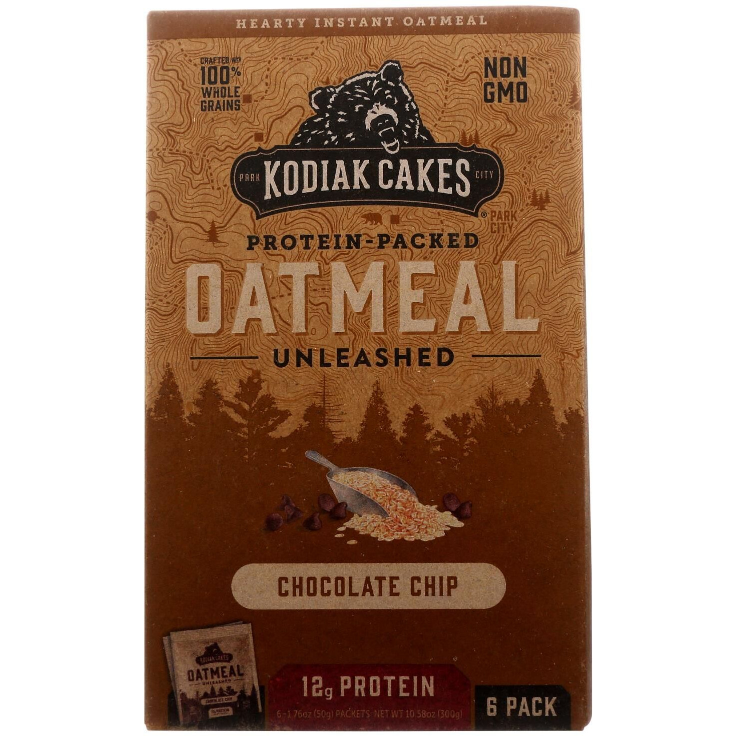 Kodiak Cakes - Oatmeal Choc Chip Packets - Cs Of 6-6/1.76oz