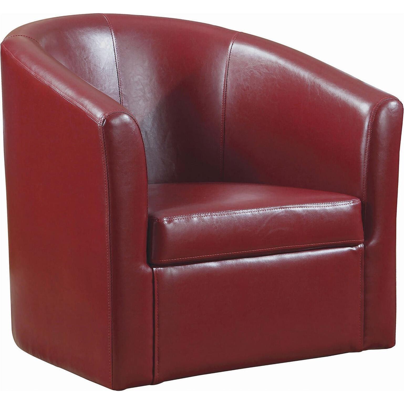 Red Swivel Armchair