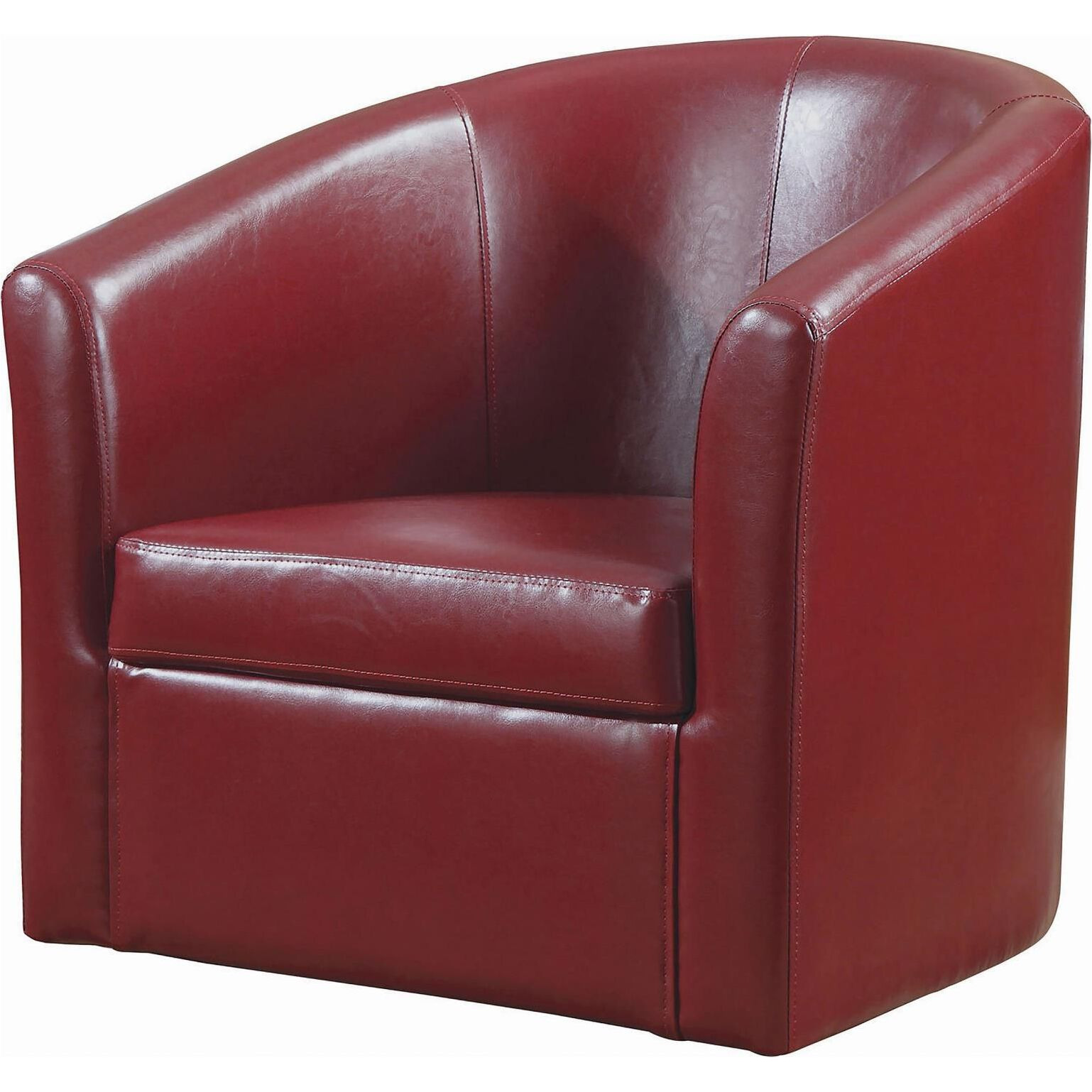 Red Swivel Armchair