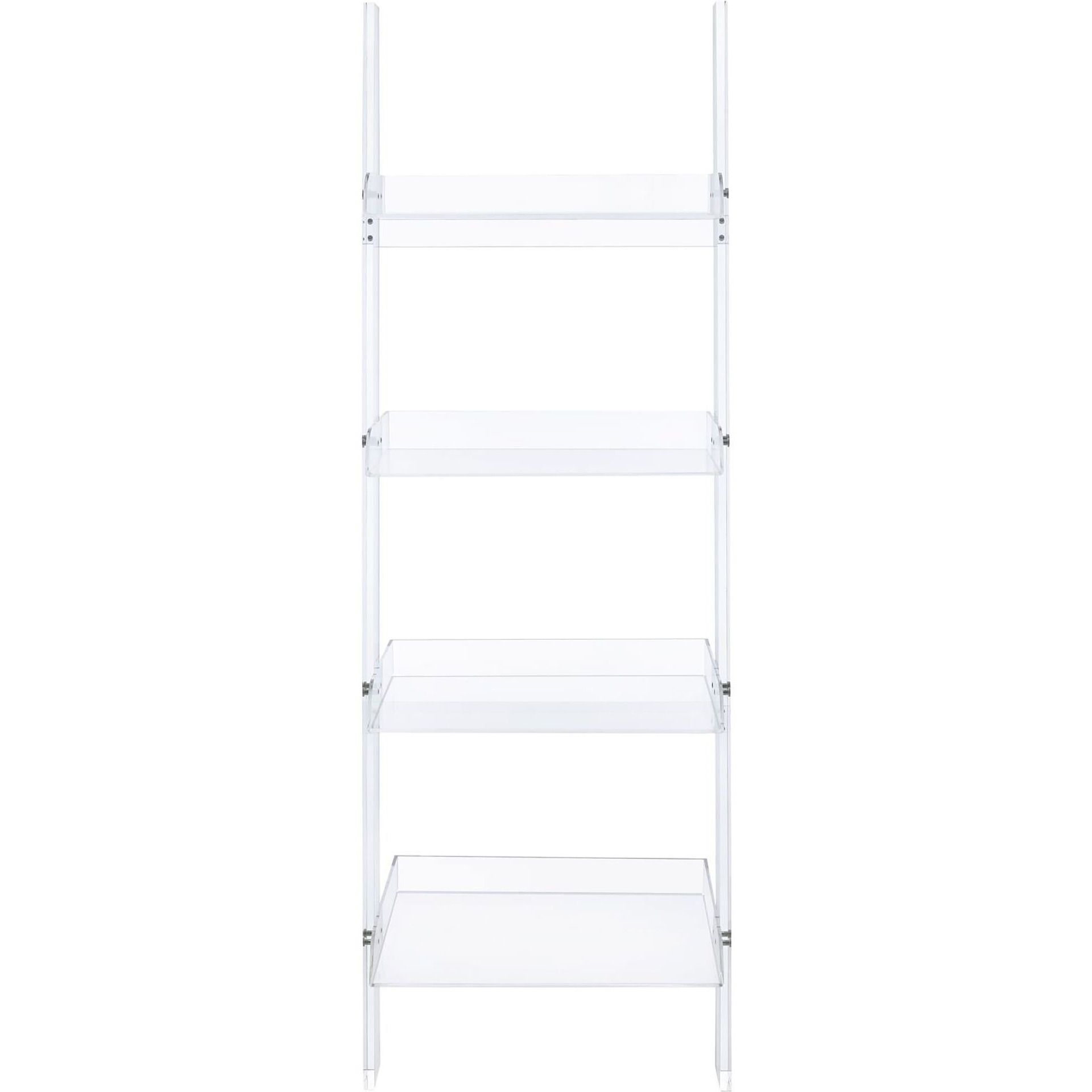 Clear Acrylic Ladder Bookcase