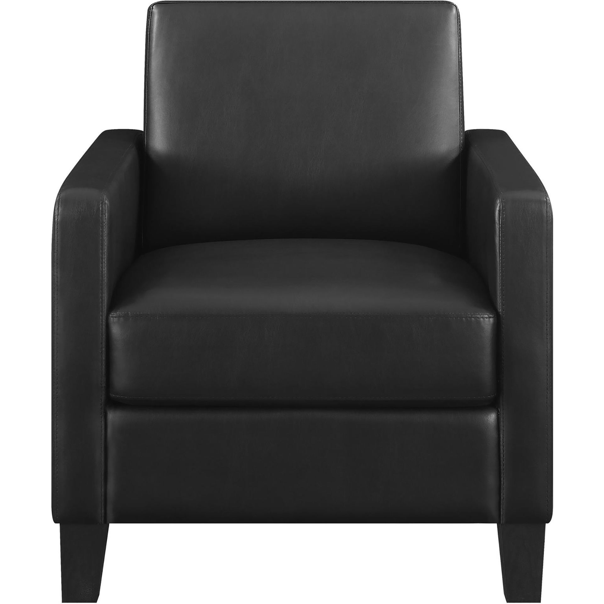 Black Cushion Back Upholstered Accent Chair