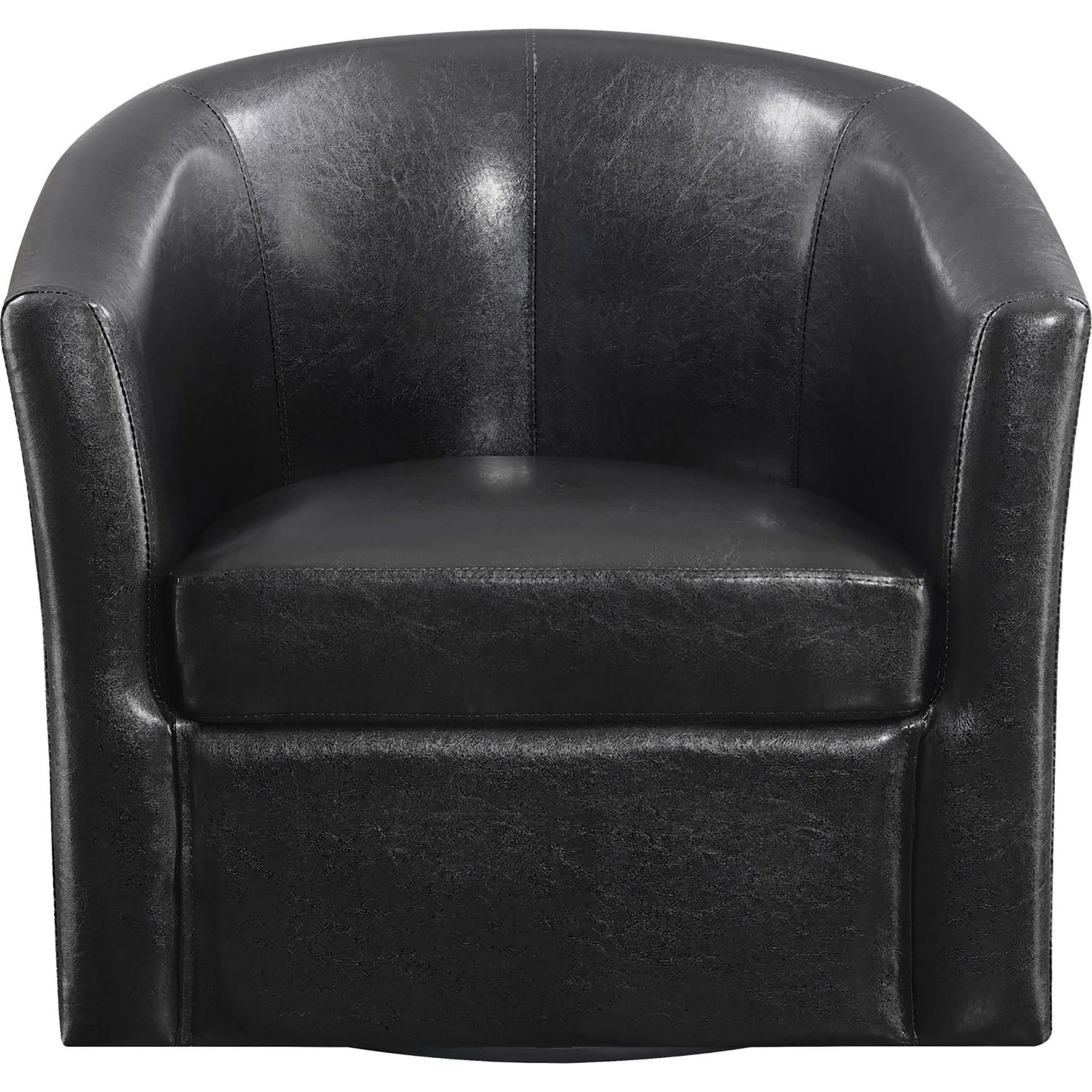 Dark Brown Swivel Armchair