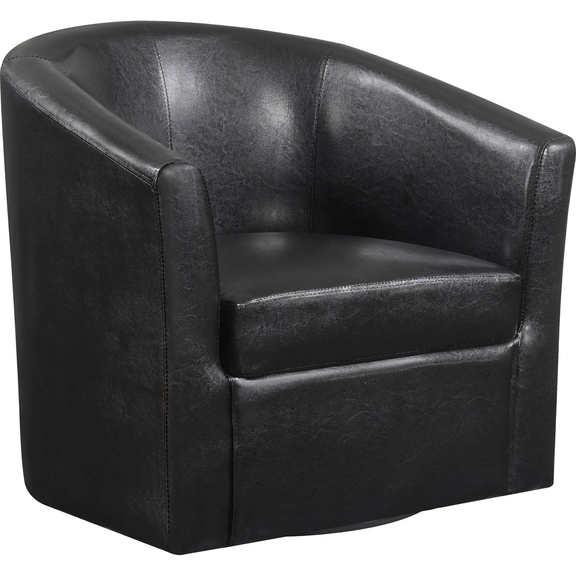 Dark Brown Swivel Armchair