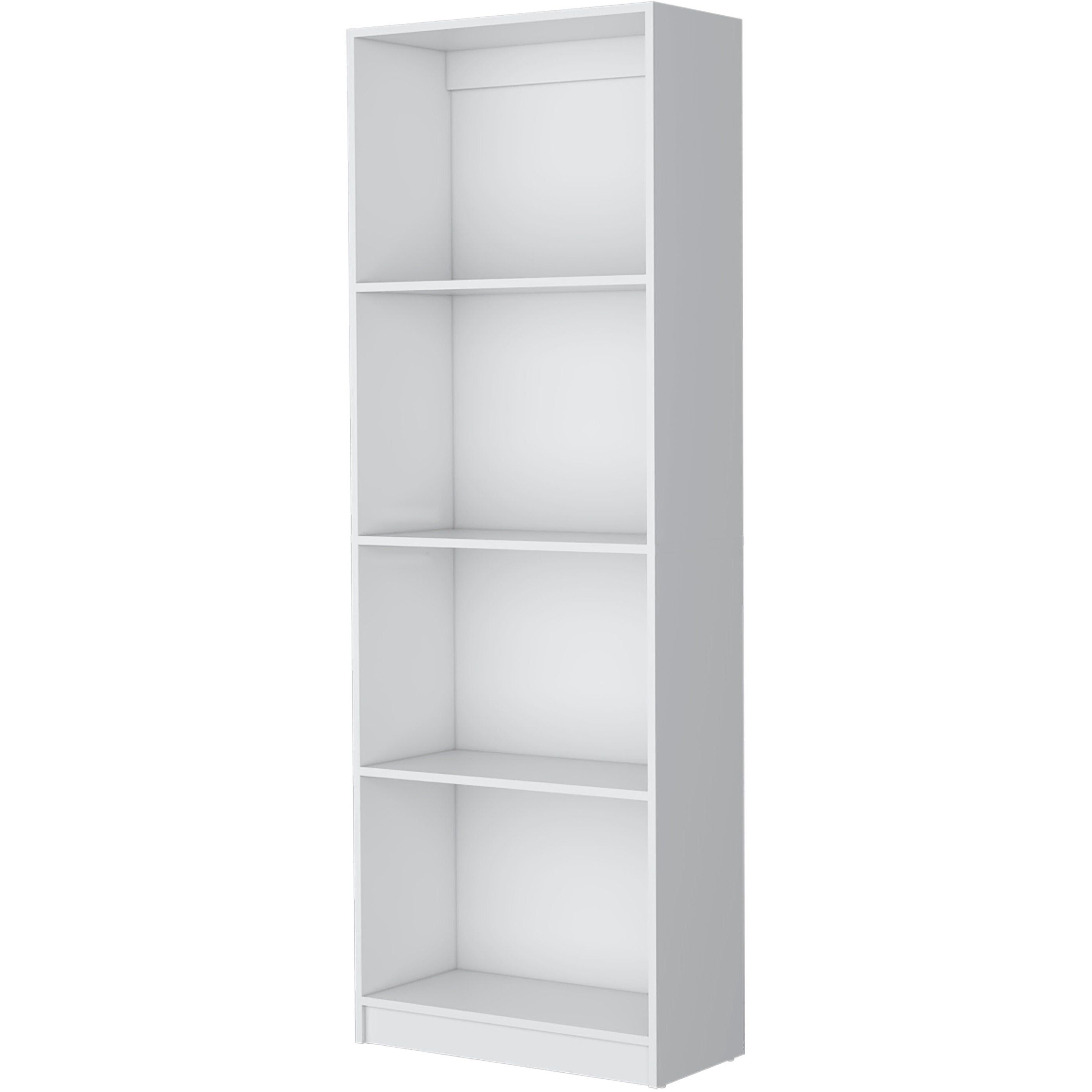 White Tier Storage Shelves Bookcase