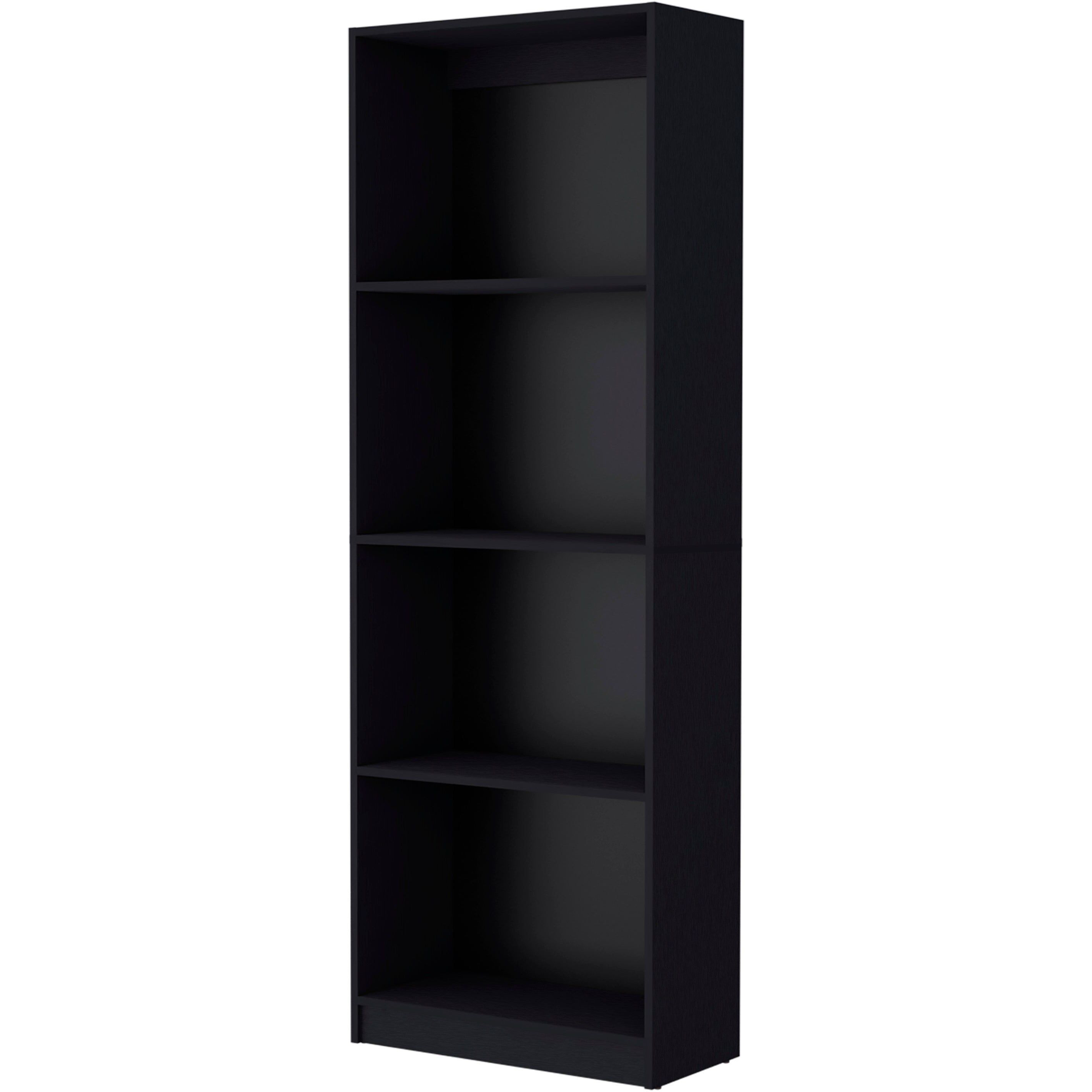 Black Tier Storage Shelves Bookcase