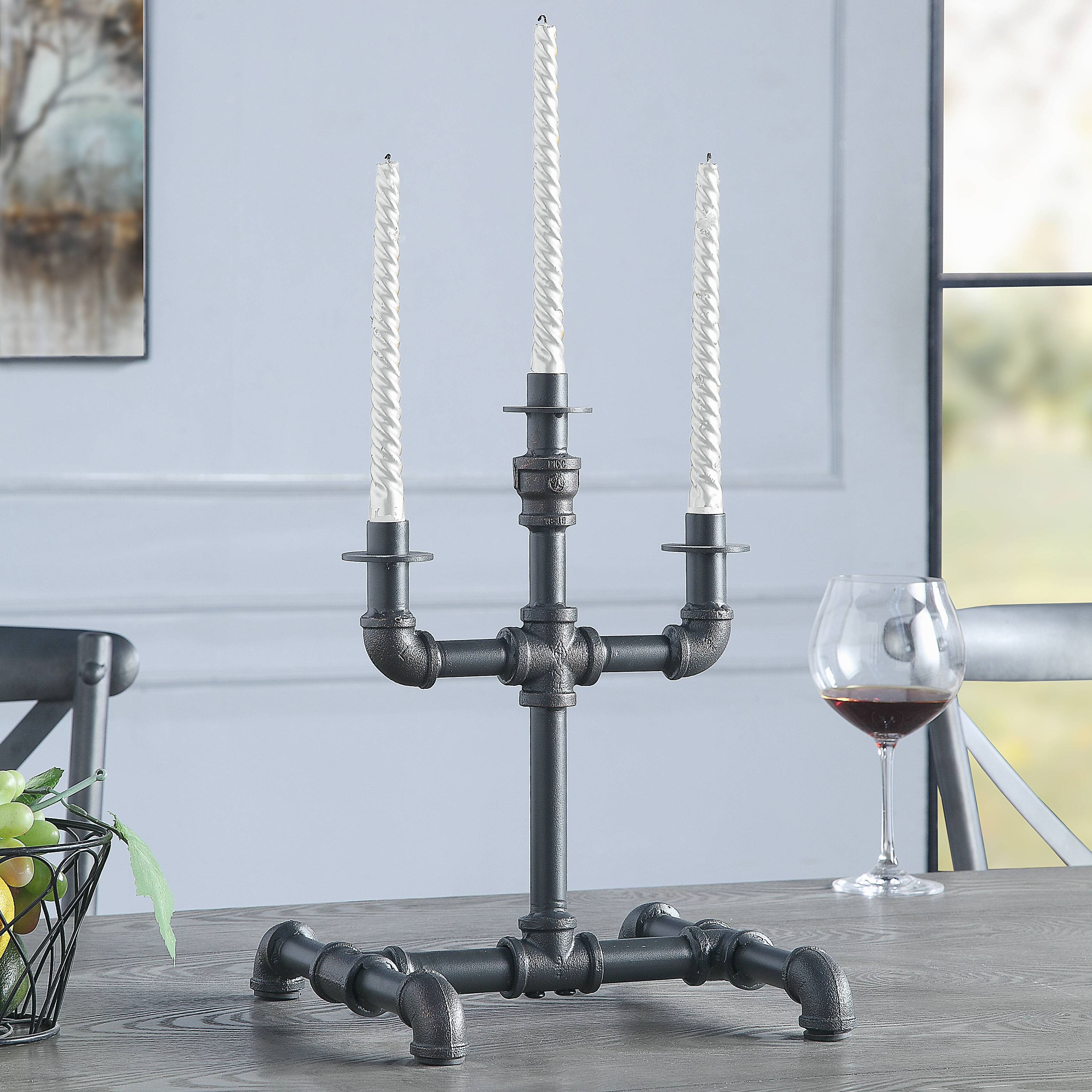 Sandy Grey Candleholder