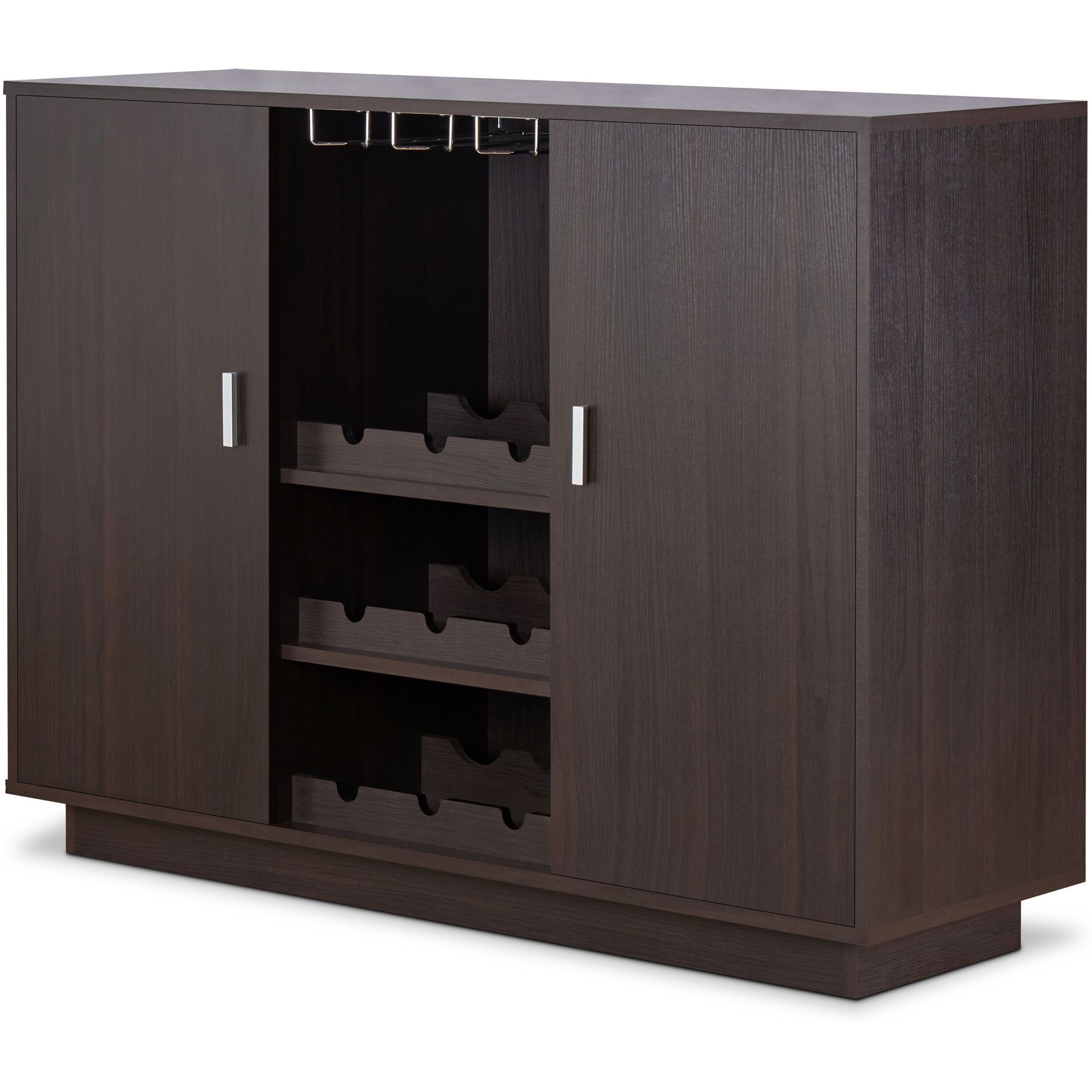 Espresso 2-Door Wine Cabinet