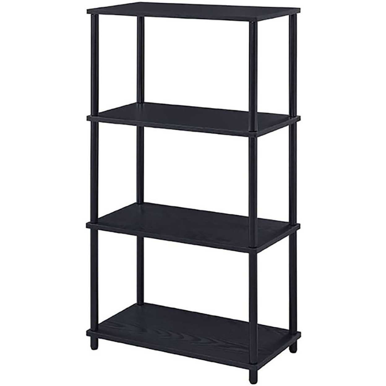 Black Bookshelf with 4 Shelf