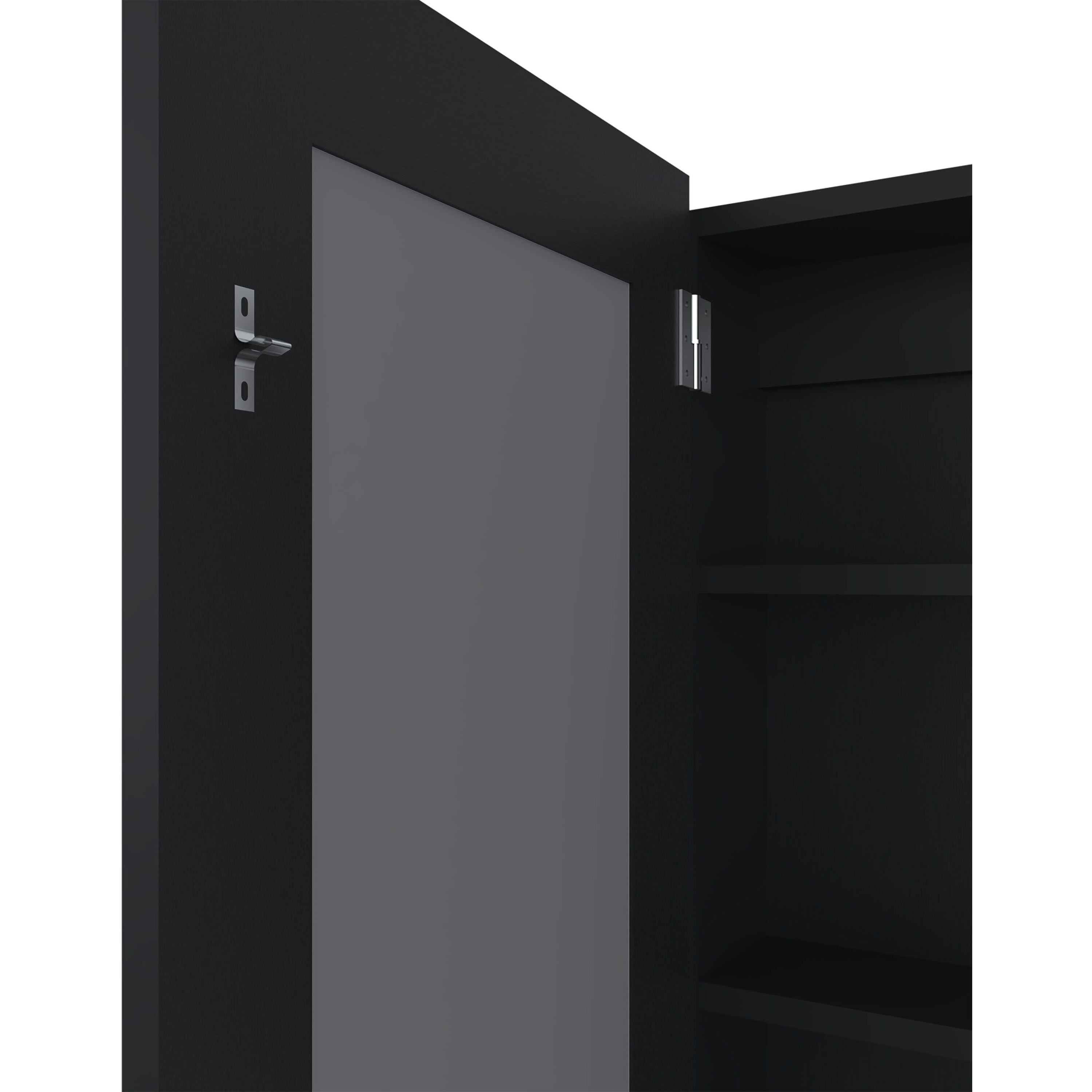 Parks Medicine Cabinet With Included Mirror, Black