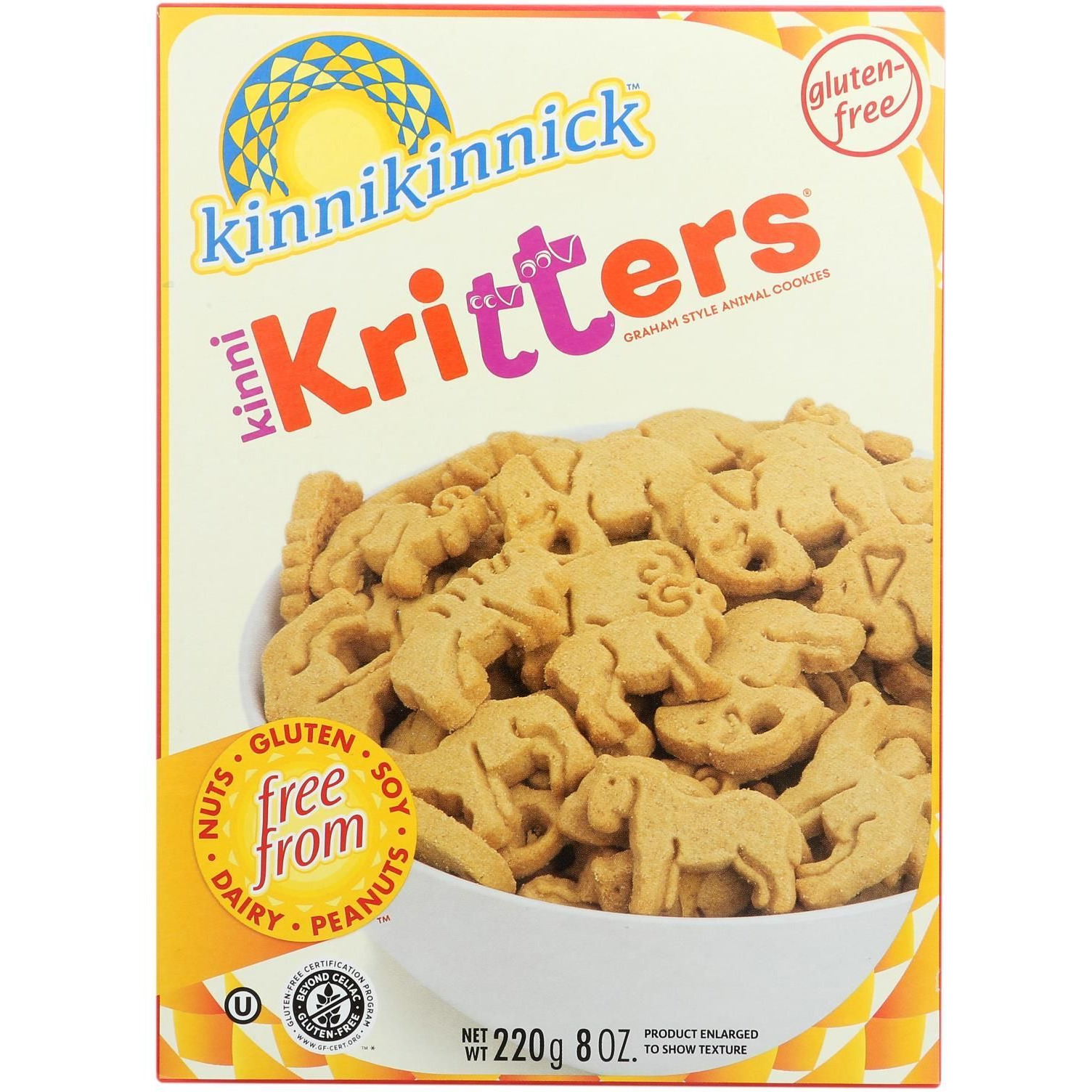 Kinnikinnick Kinnikritter Animal Cookies - Case Of 6 - 8 Oz.