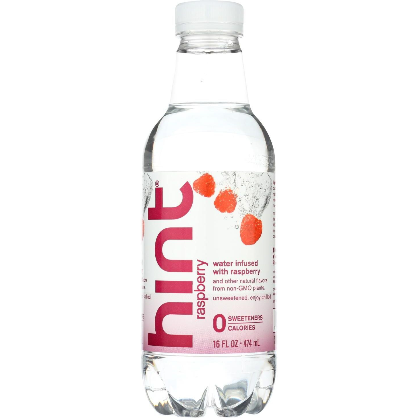 Hint Raspberry Water - Raspberry - Case Of 12 - 16 Fl Oz.