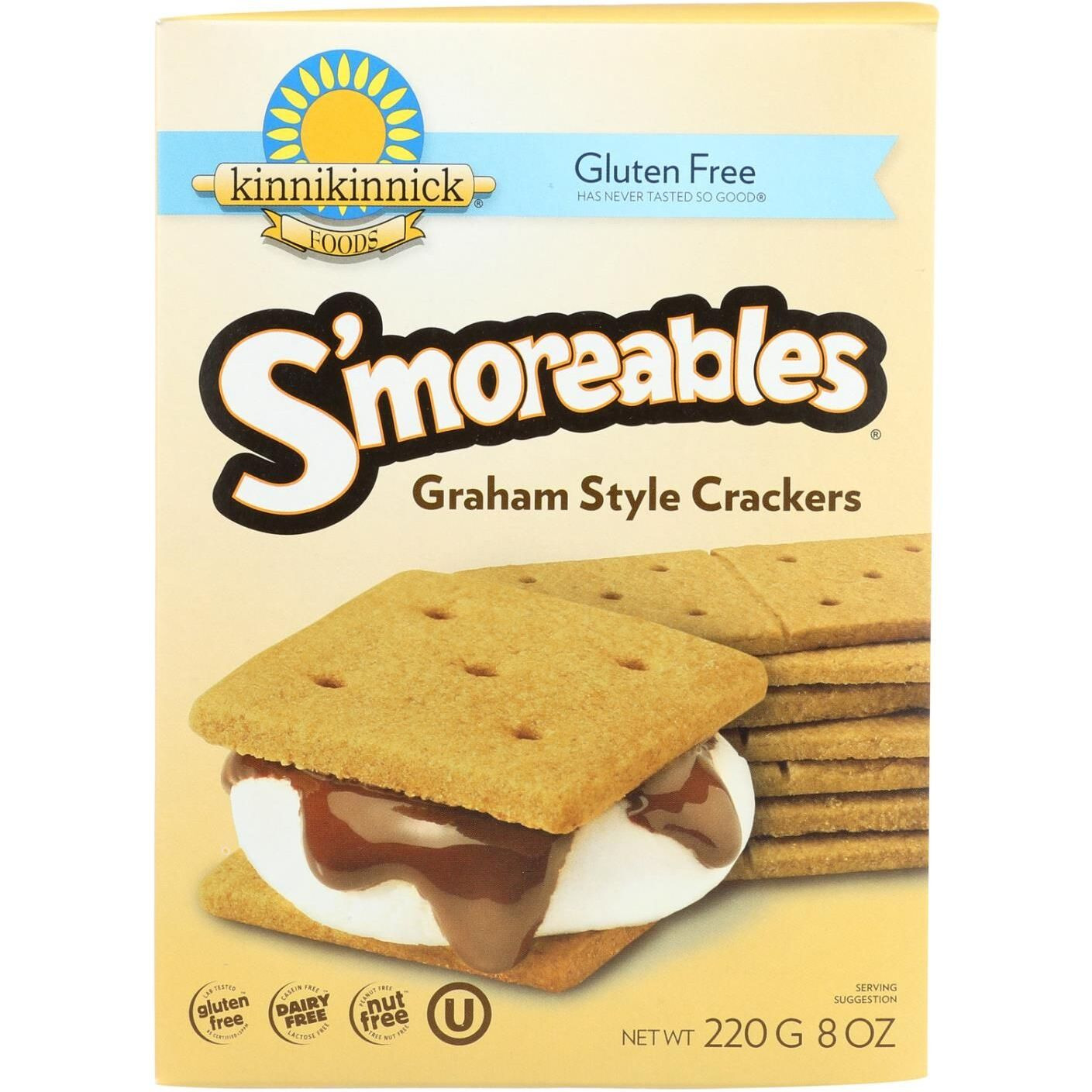 Kinnikinnick Graham Style Crackers - Case Of 6 - 8 Oz.