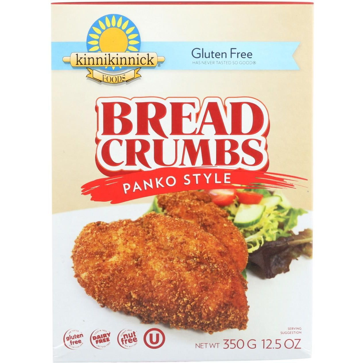 Kinnikinnick Bread Panko Style - Case Of 6 - 12.5 Oz.