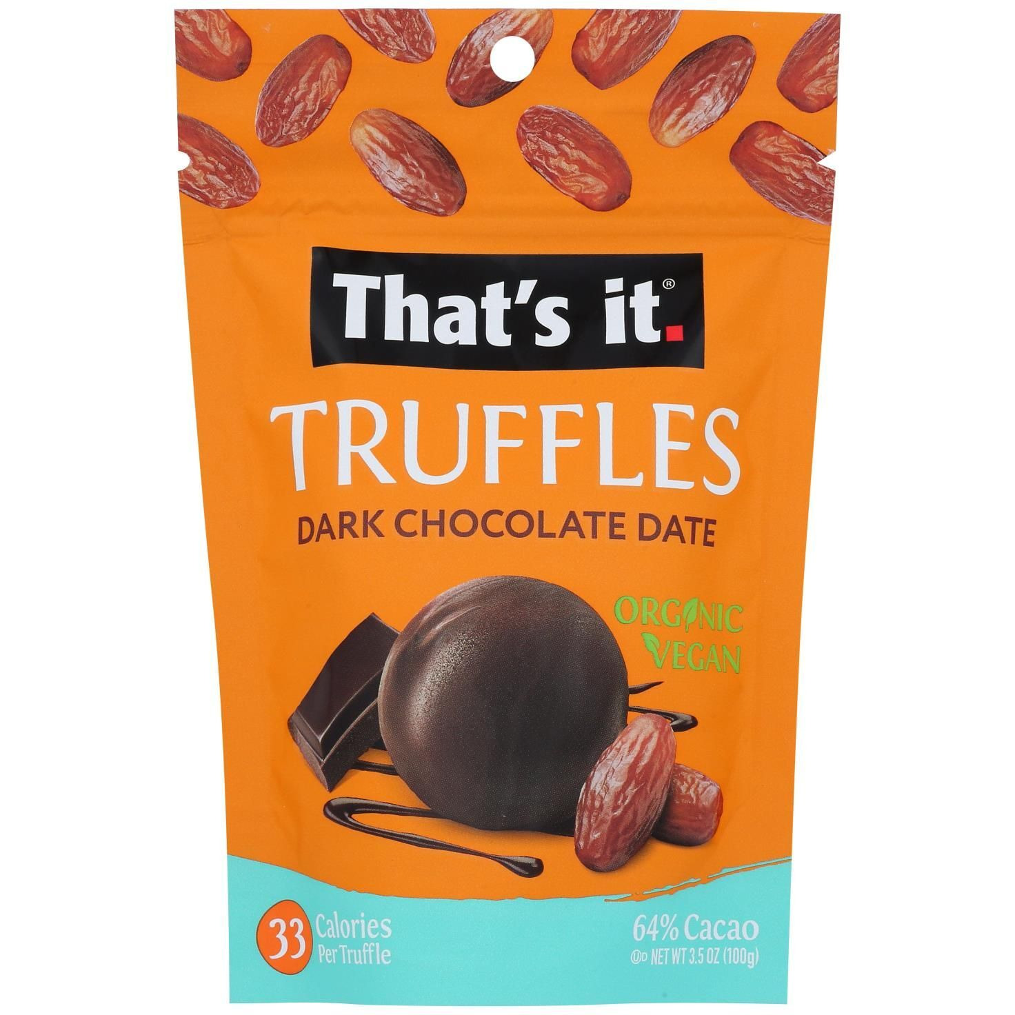 That's It - Trffl Dark Chocolate Date - Case Of 6-3.5 Oz