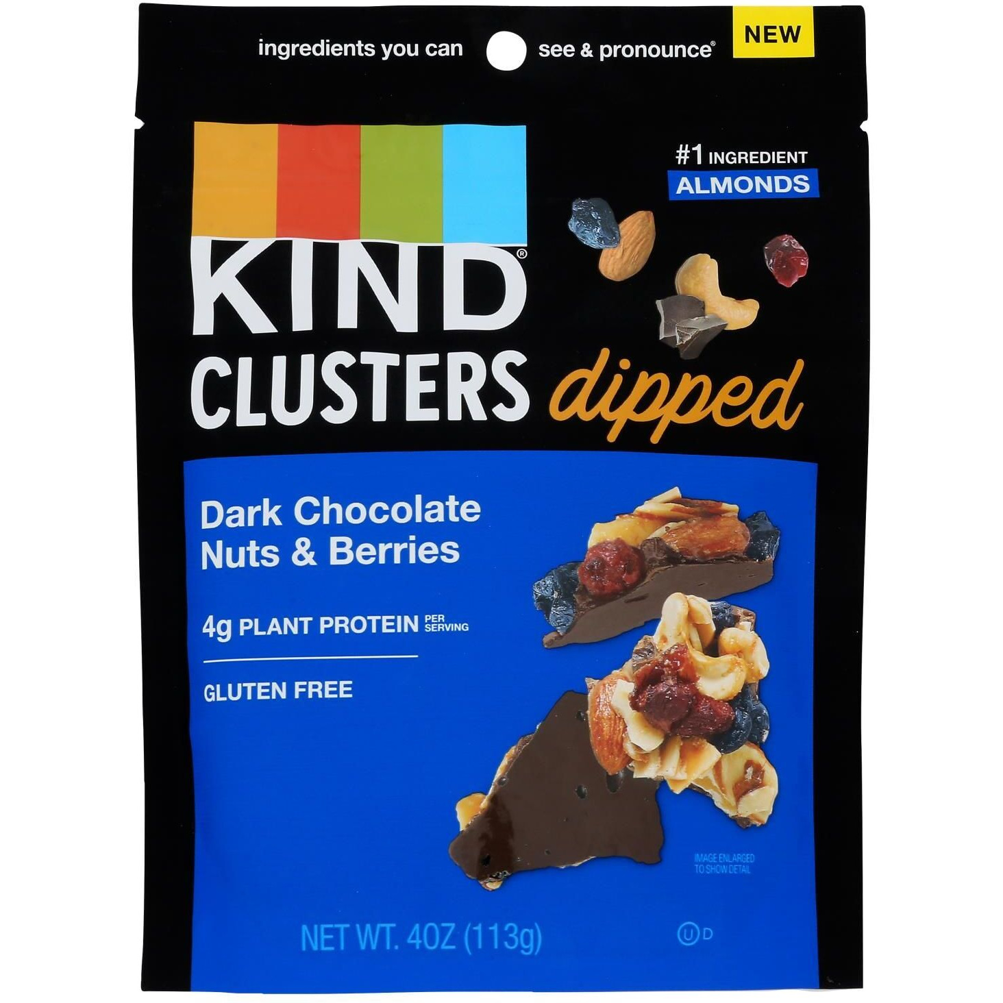 Kind - Clstr Dip Dkchoc Nut/brry - Case Of 8-4 Oz