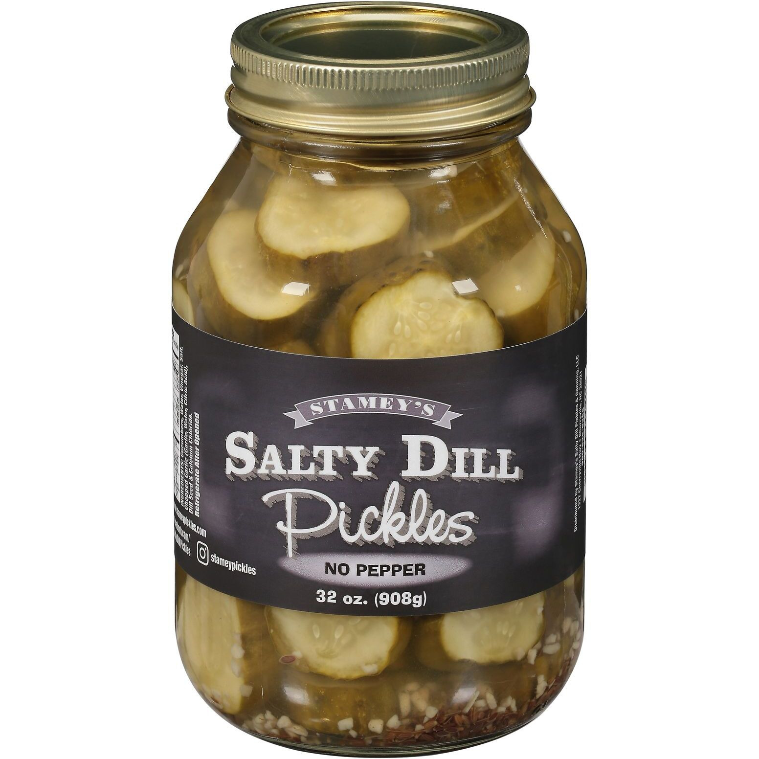 Stamey's - Pickles No Pepper - Case Of 6-32 Ounces