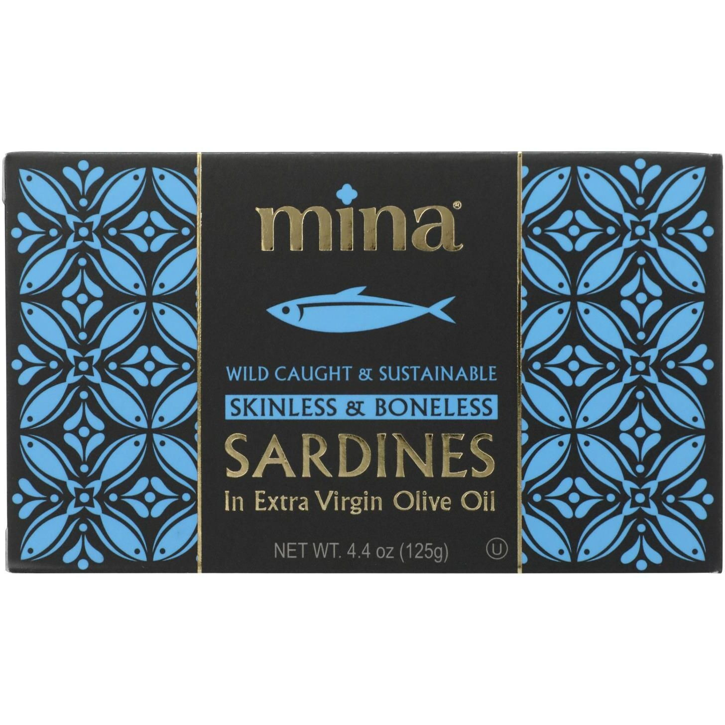 Mina - Sardines Sk/bo In Evoo - Case Of 12-4.4 Oz