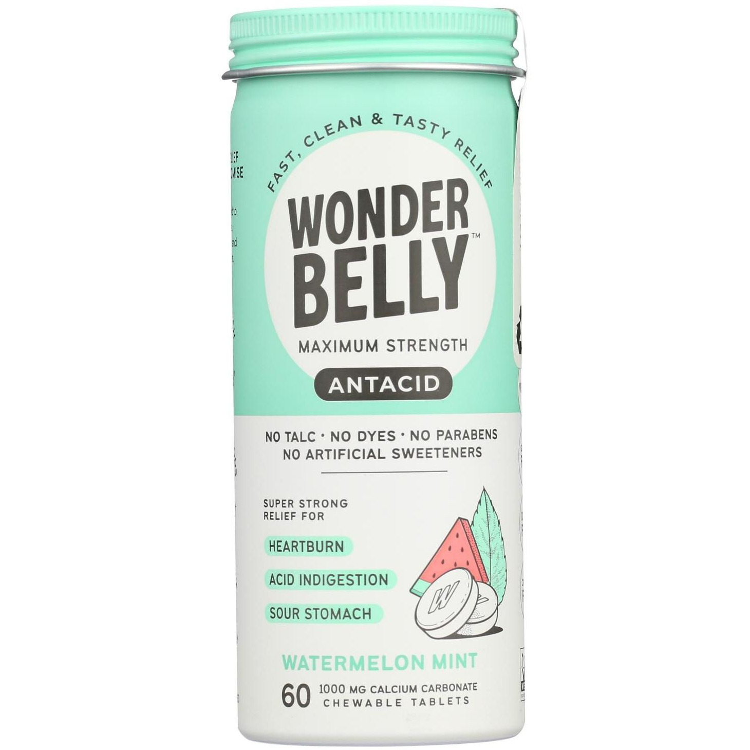 Wonder Belly - Antacids Watermelon Mint - Case Of 4-60 Count