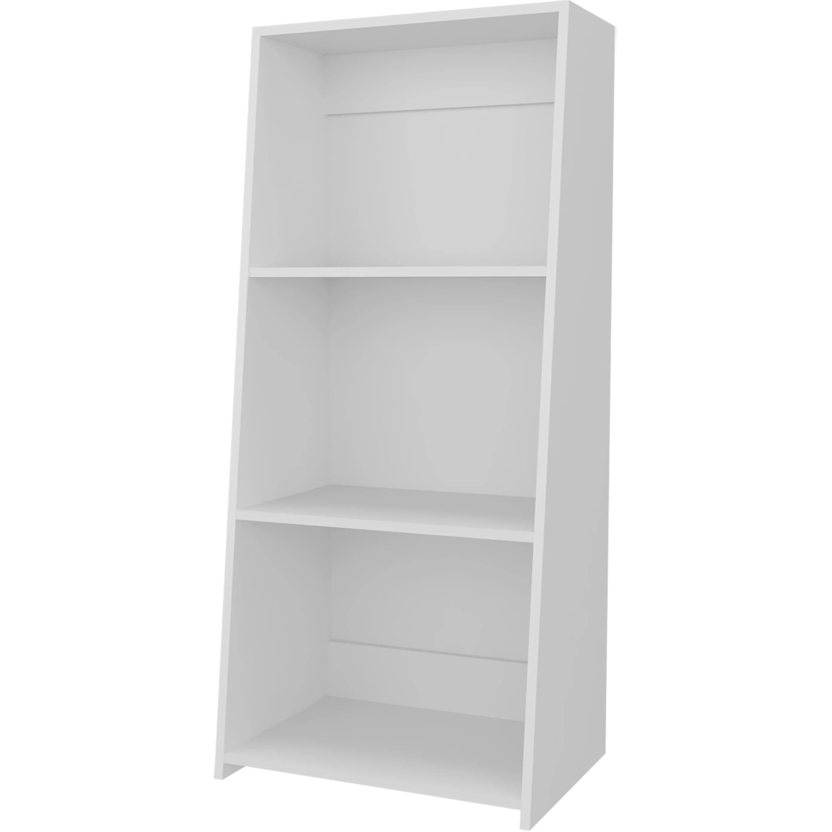 White Bookcase with Three Shelf