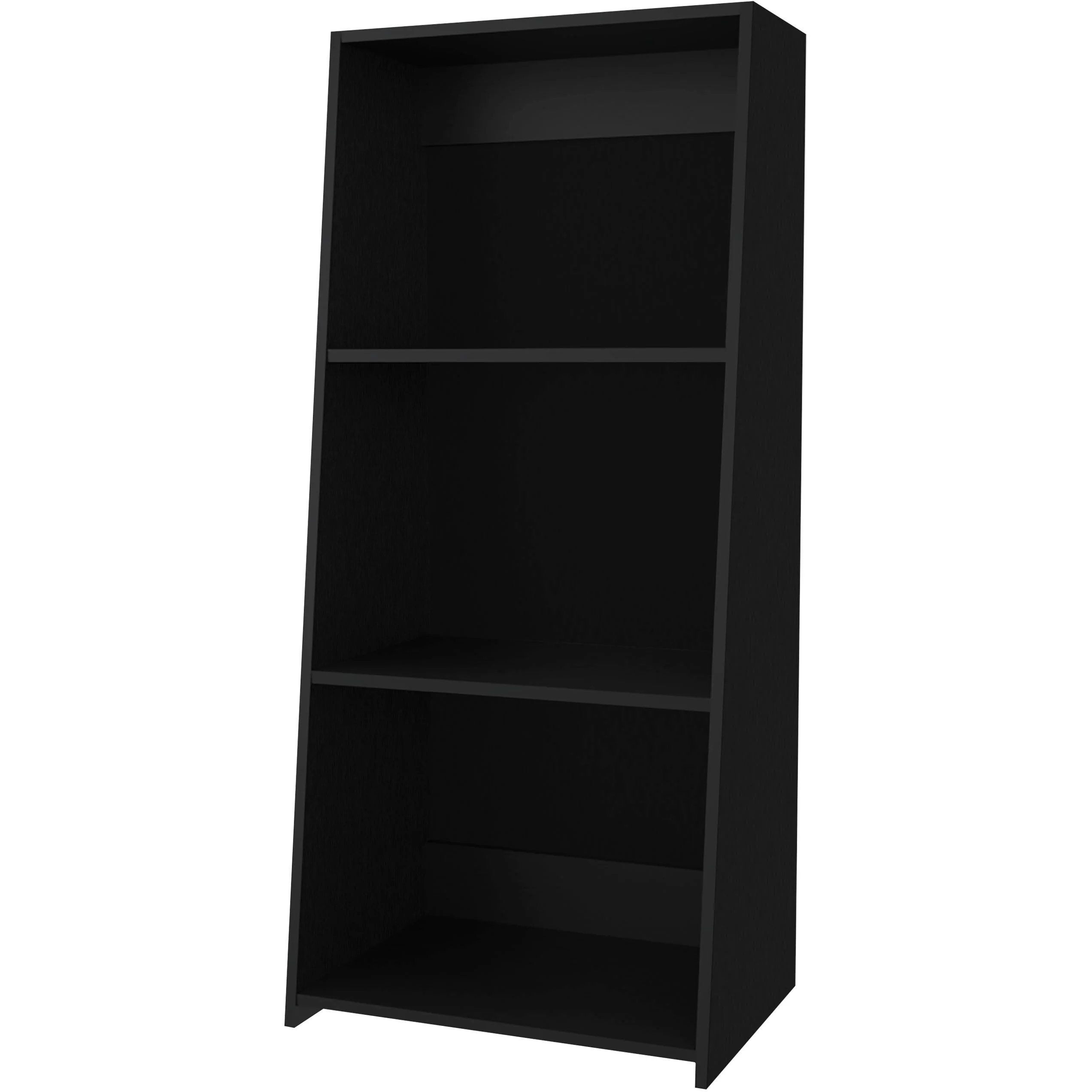 Black Bookcase with Three Shelf