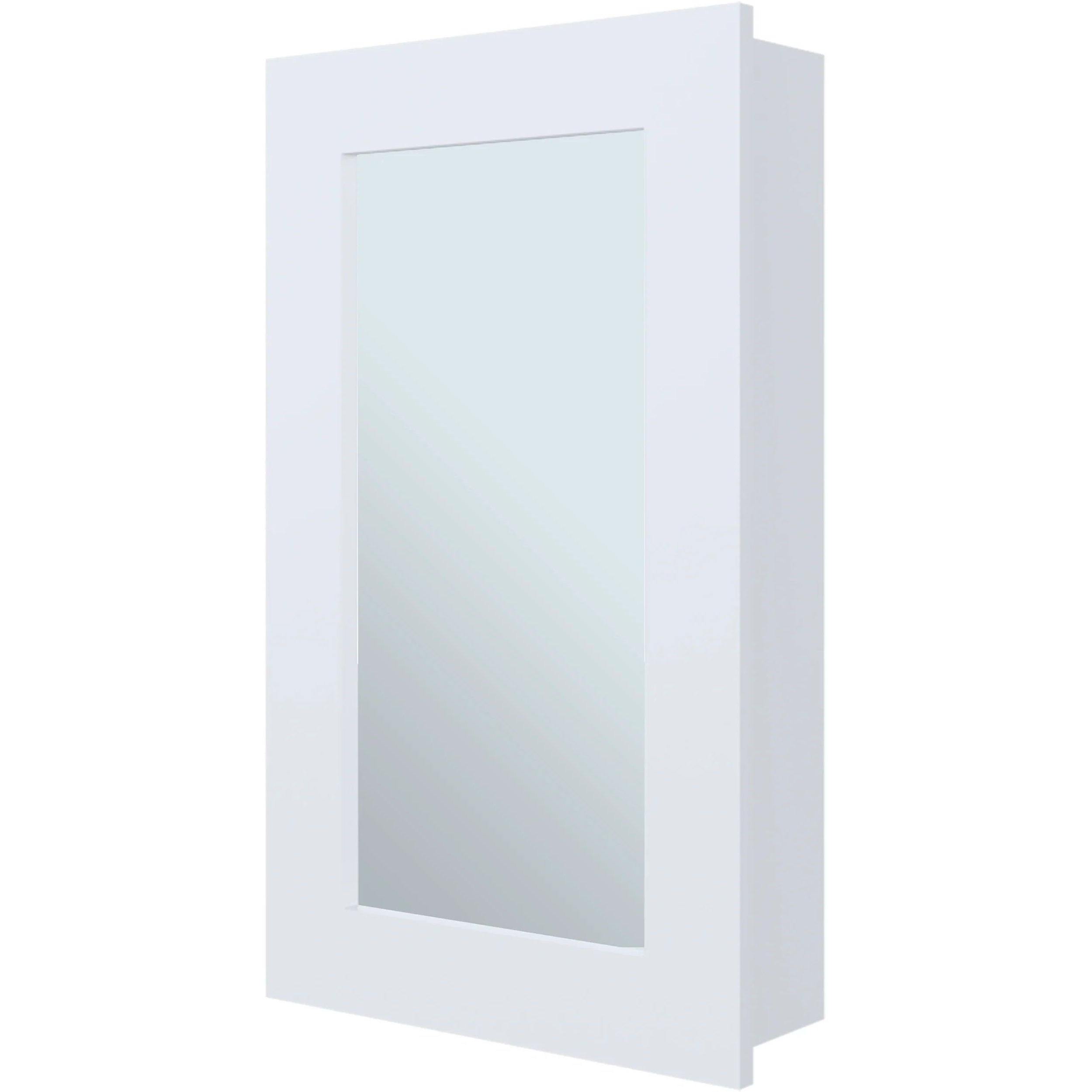 White Medicine Cabinet with Included Mirror