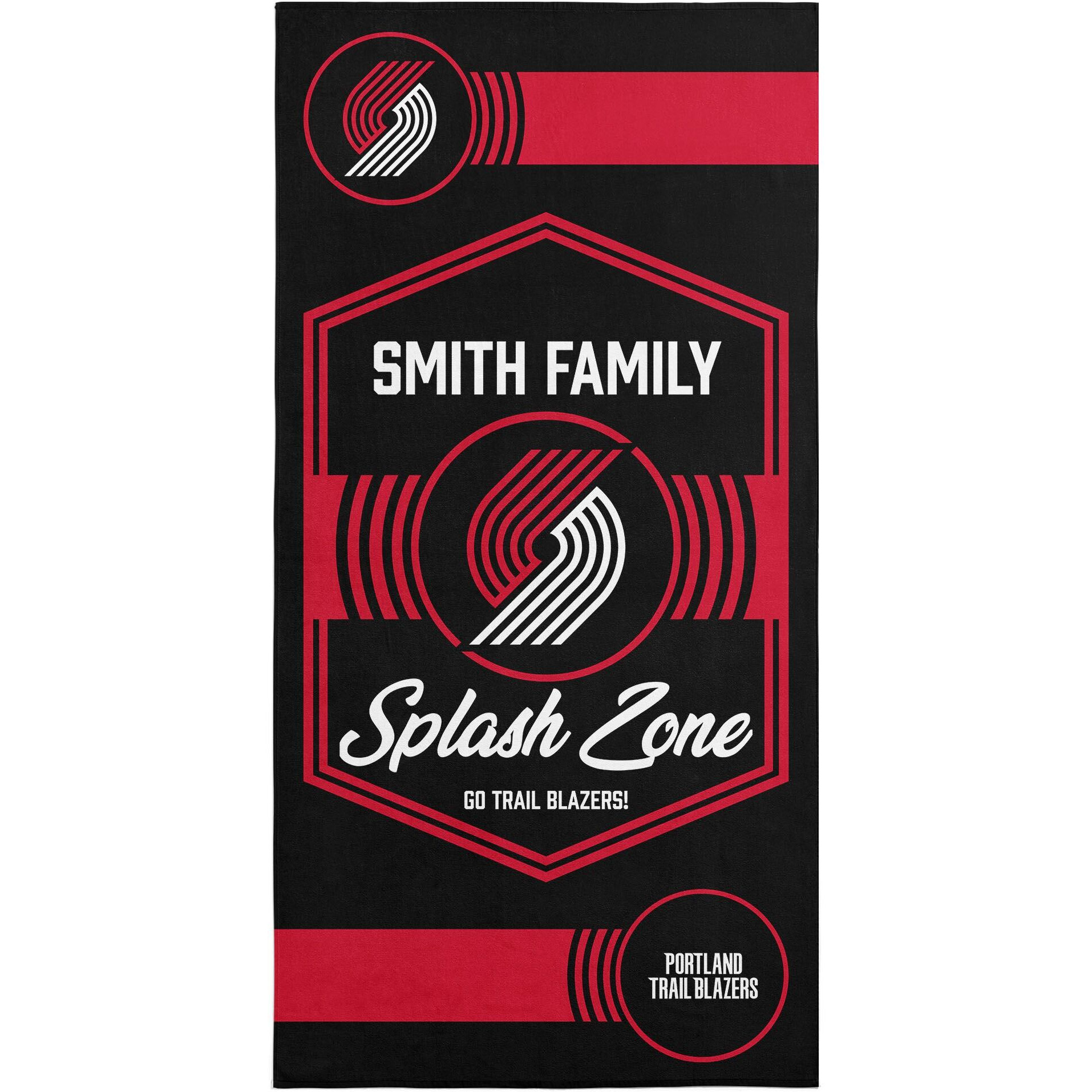 NBA Portland Trail Blazers Dominion Personalized Beach Towel 3060 Inches