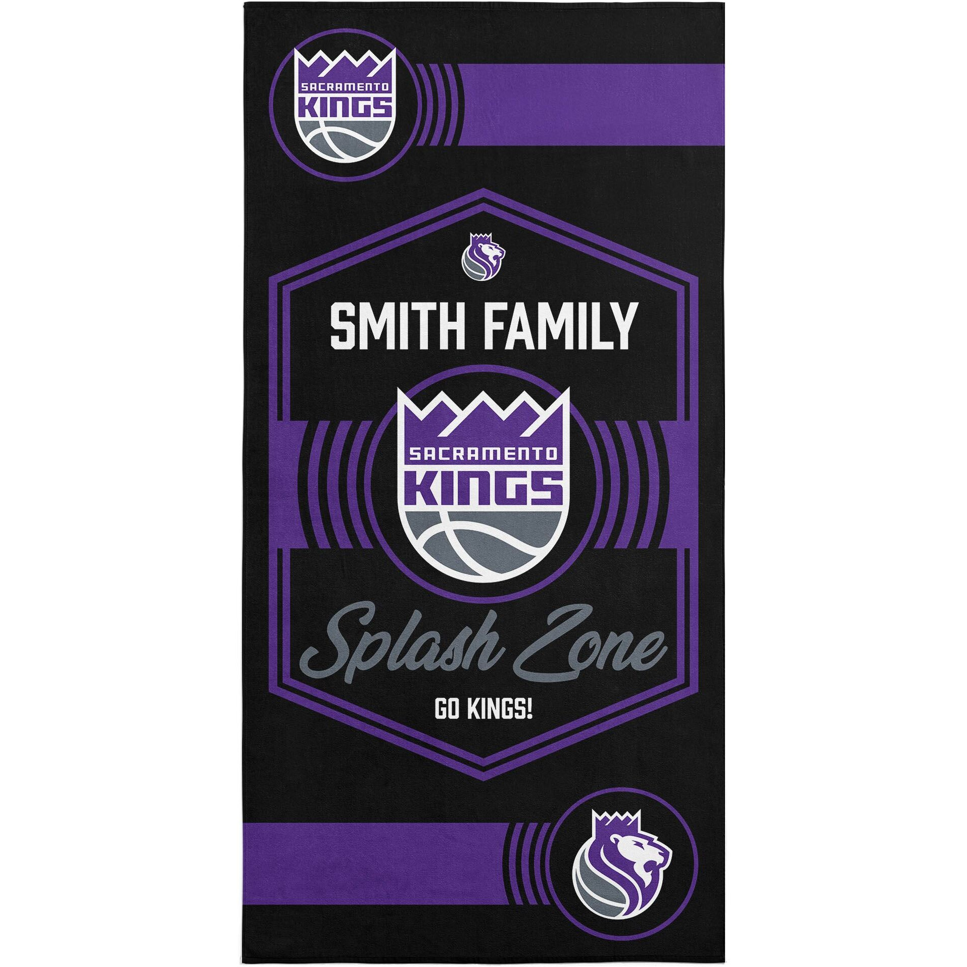 NBA Sacramento Kings Dominion Personalized Beach Towel 3060 Inches