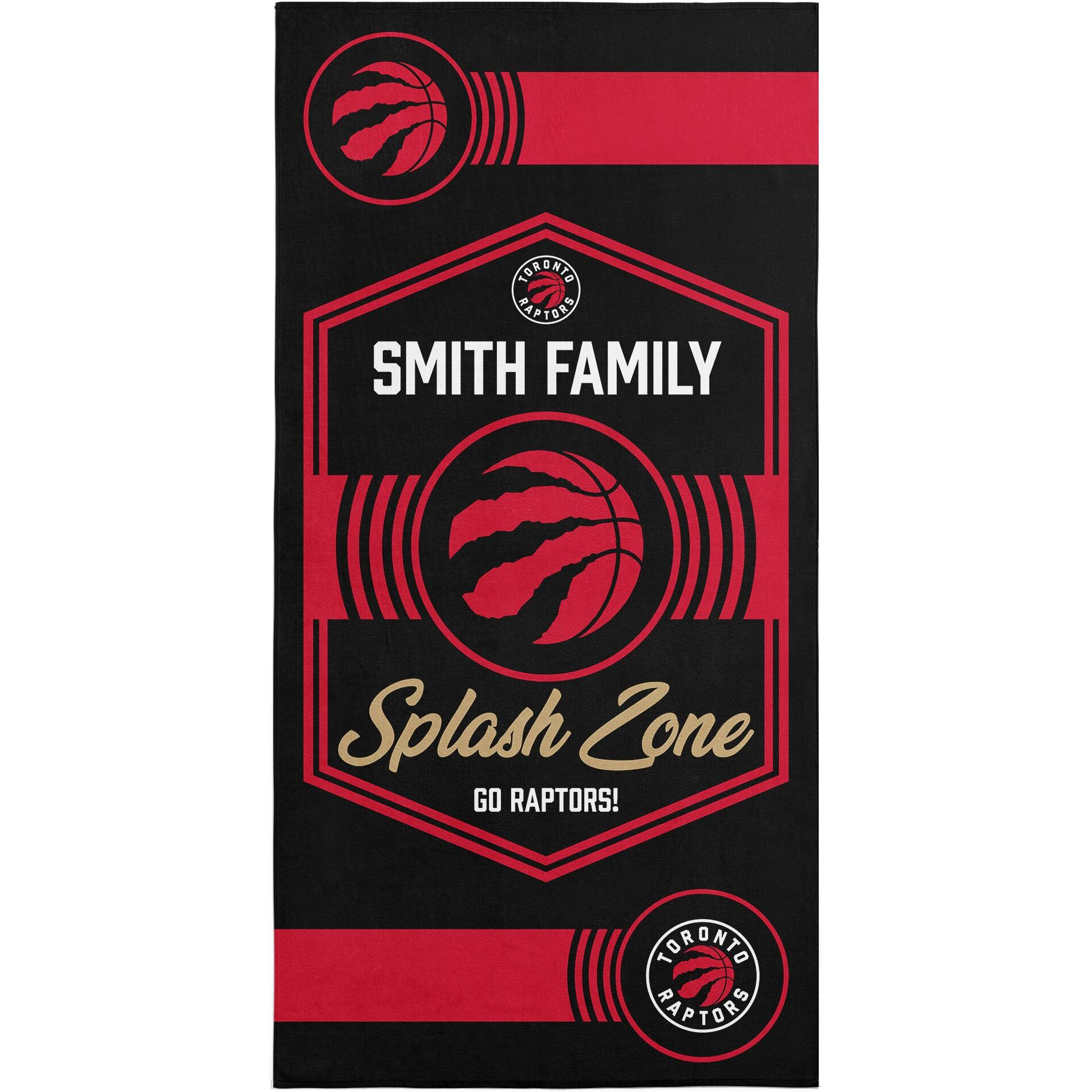 NBA Toronto Raptors Dominion Personalized Beach Towel 3060 Inches