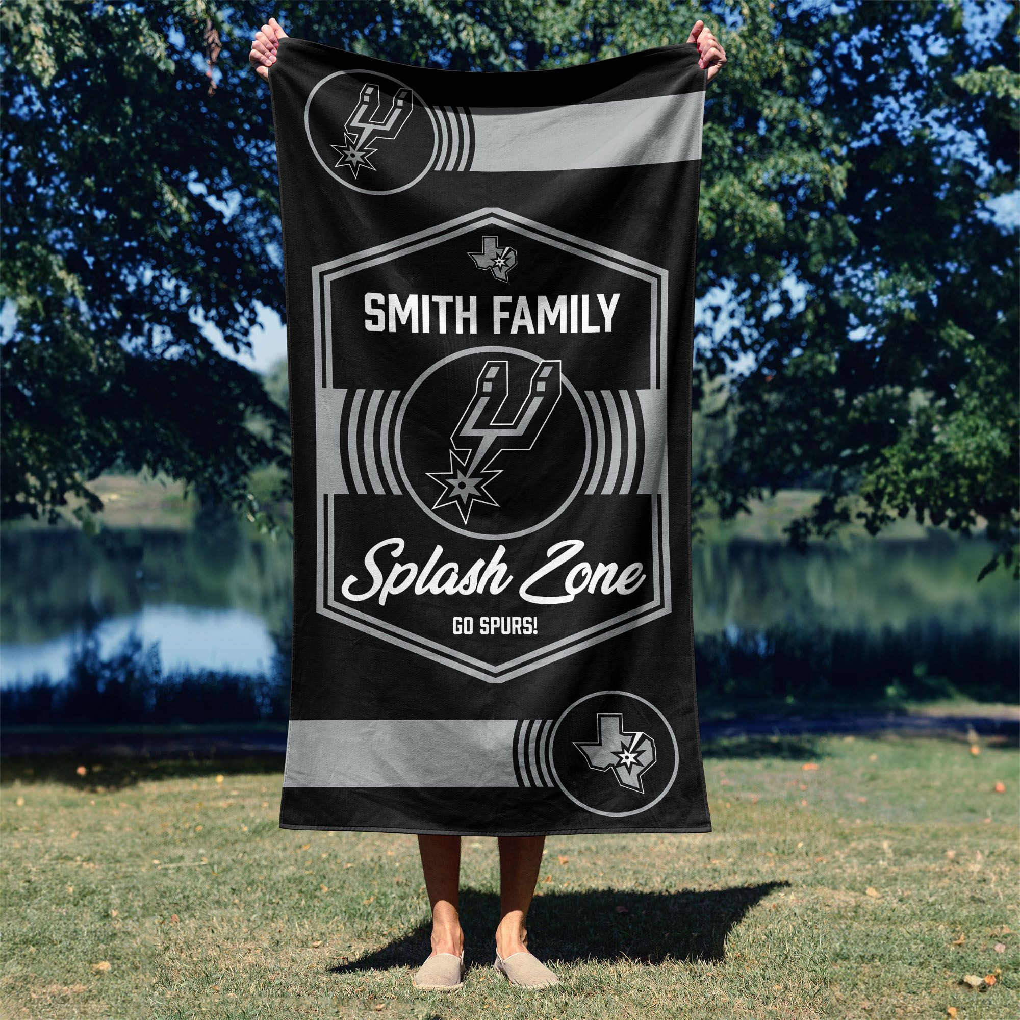 NBA San Antonio Spurs Dominion Personalized Beach Towel 3060 Inches