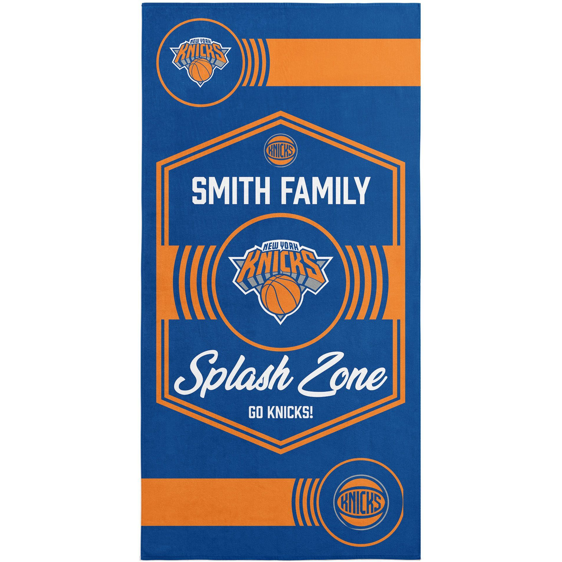 NBA New York Knicks Dominion Personalized Beach Towel 3060 Inches