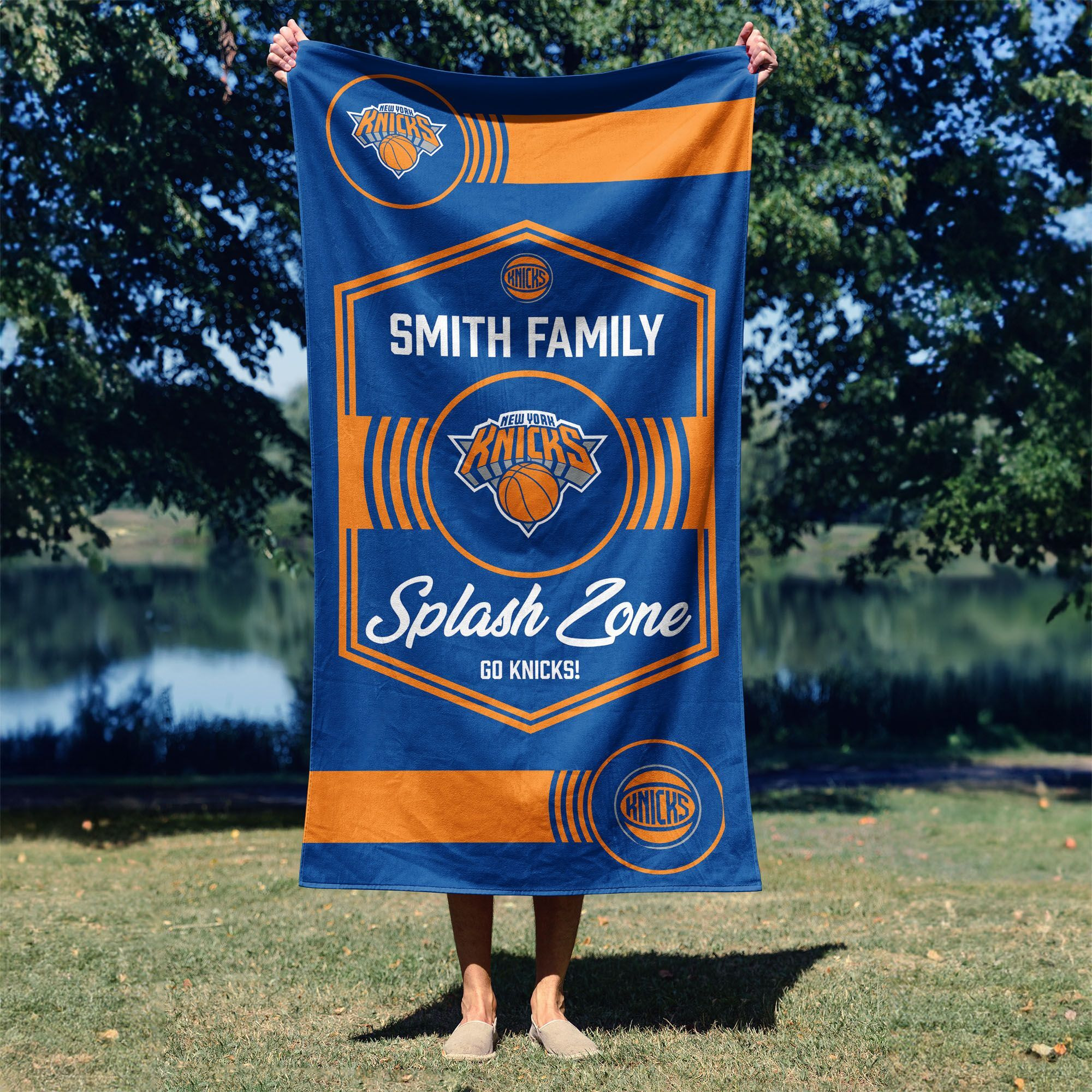 NBA New York Knicks Dominion Personalized Beach Towel 3060 Inches