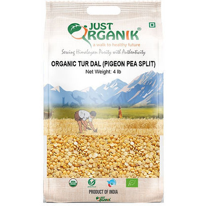 Organic Tur Dal (Pigeon Pea Split) - 4 Lb