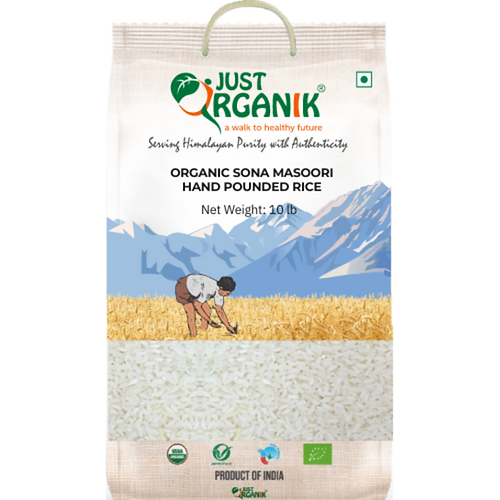 Organic Sonamasoori Rice - 10 Lb