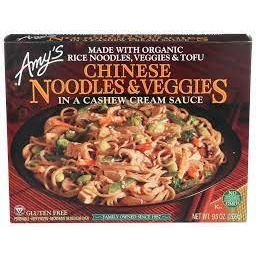 Amy's Organic Chinese Noodles and Veggies in Cashew Cream Sauce, 9.5 Ounce (Pack of 12)