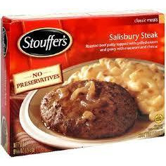 Stouffer's Salisbury Steak Dinner 9.5 Oz Microwavable (Pack Of 6)