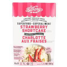 Bakery On Main Strawberry Shortcake Flavor Instant Oatmeal, 10.5 Ounce - 6 per case.
